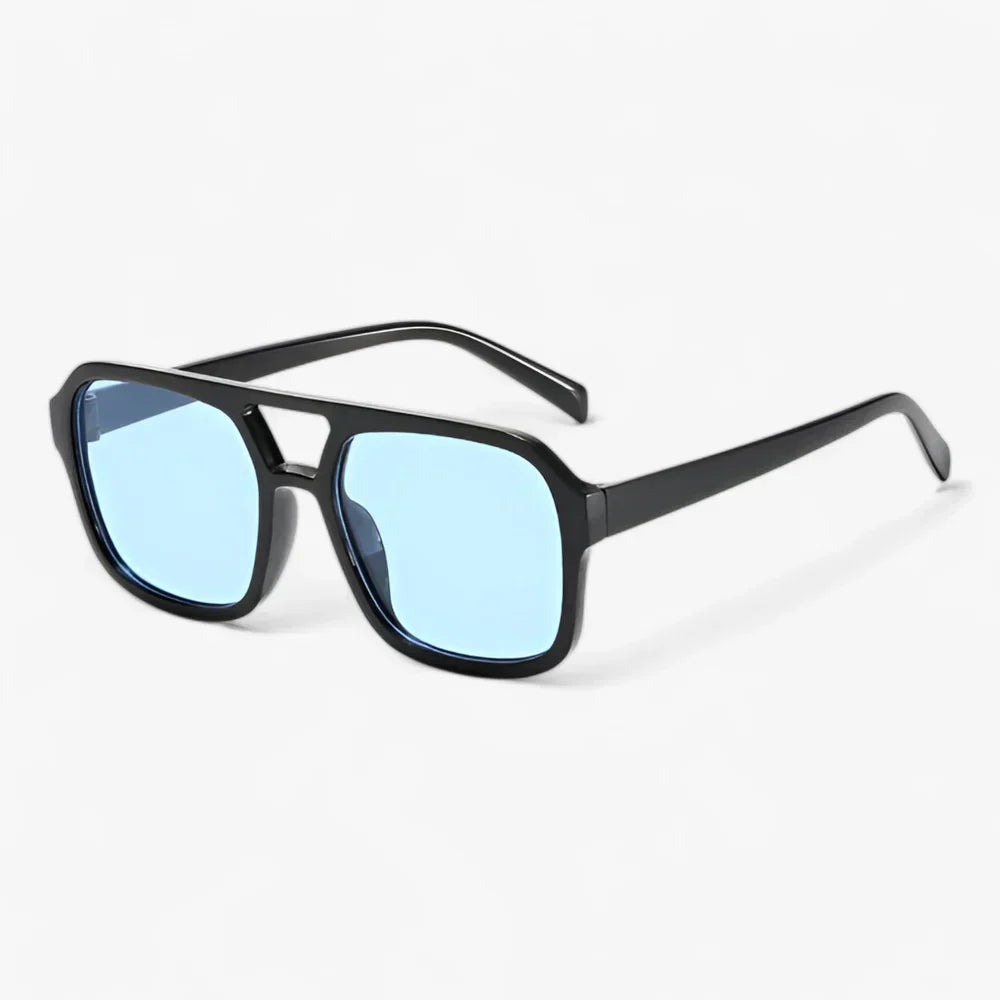 ICONIC | Vintage-Firkantede solbriller - Sølvblå - men's fashion - {{ product_tags }