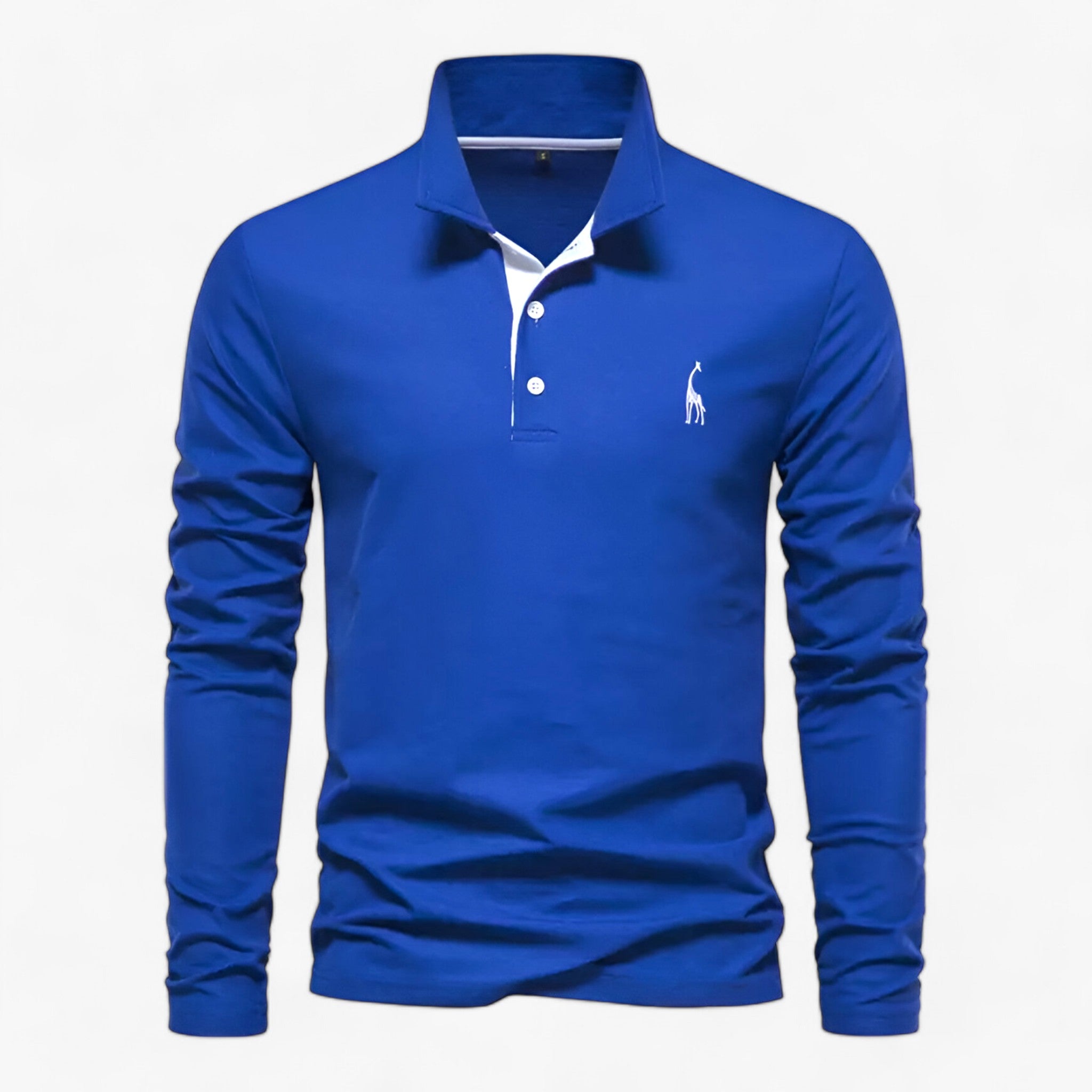 Ethan | Broderet Poloshirt - Perfekt til afslappede og formelle lejligheder - Blå - men's fashion - {{ product_tags }