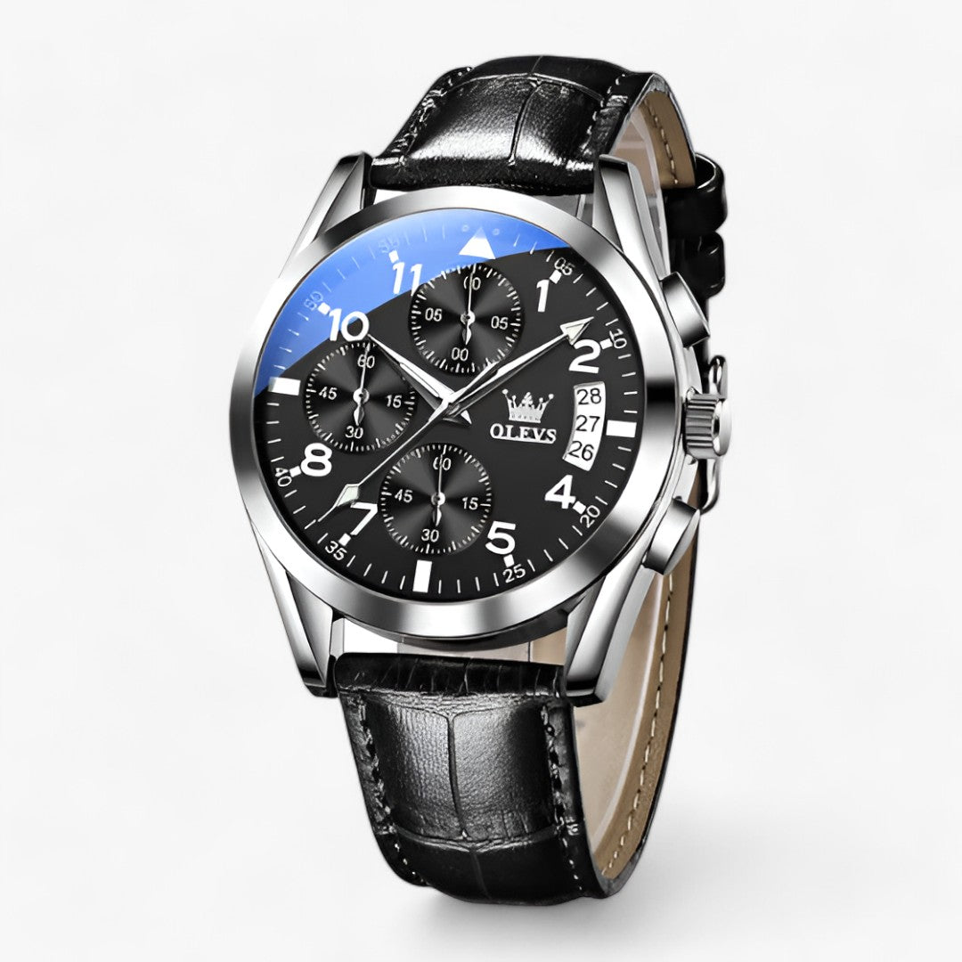 Vanguard | Lysende Kvartsur - Elegant & Vandafvisende - Sort - watches - {{ product_tags }