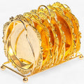 Cocktailuntersetzer | 6 Stück Gold-Zinklegierung - Vintage-beschichtete Bar-Dekoration