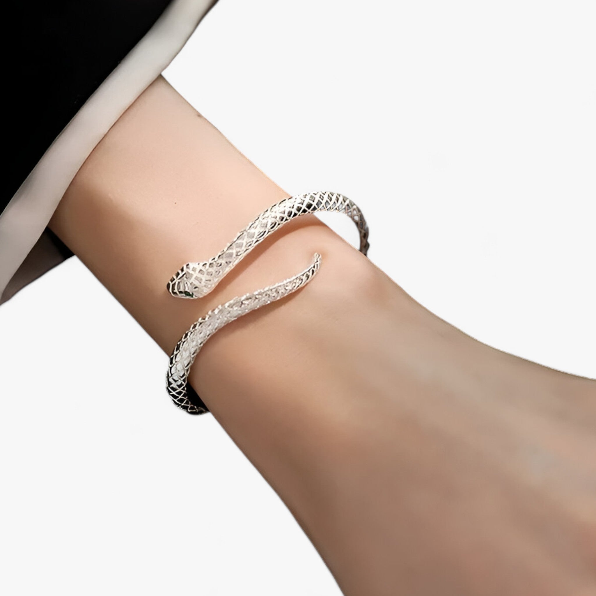 Hannah | Slangarmbånd – Charm og elegant sølv - - other - {{ product_tags }