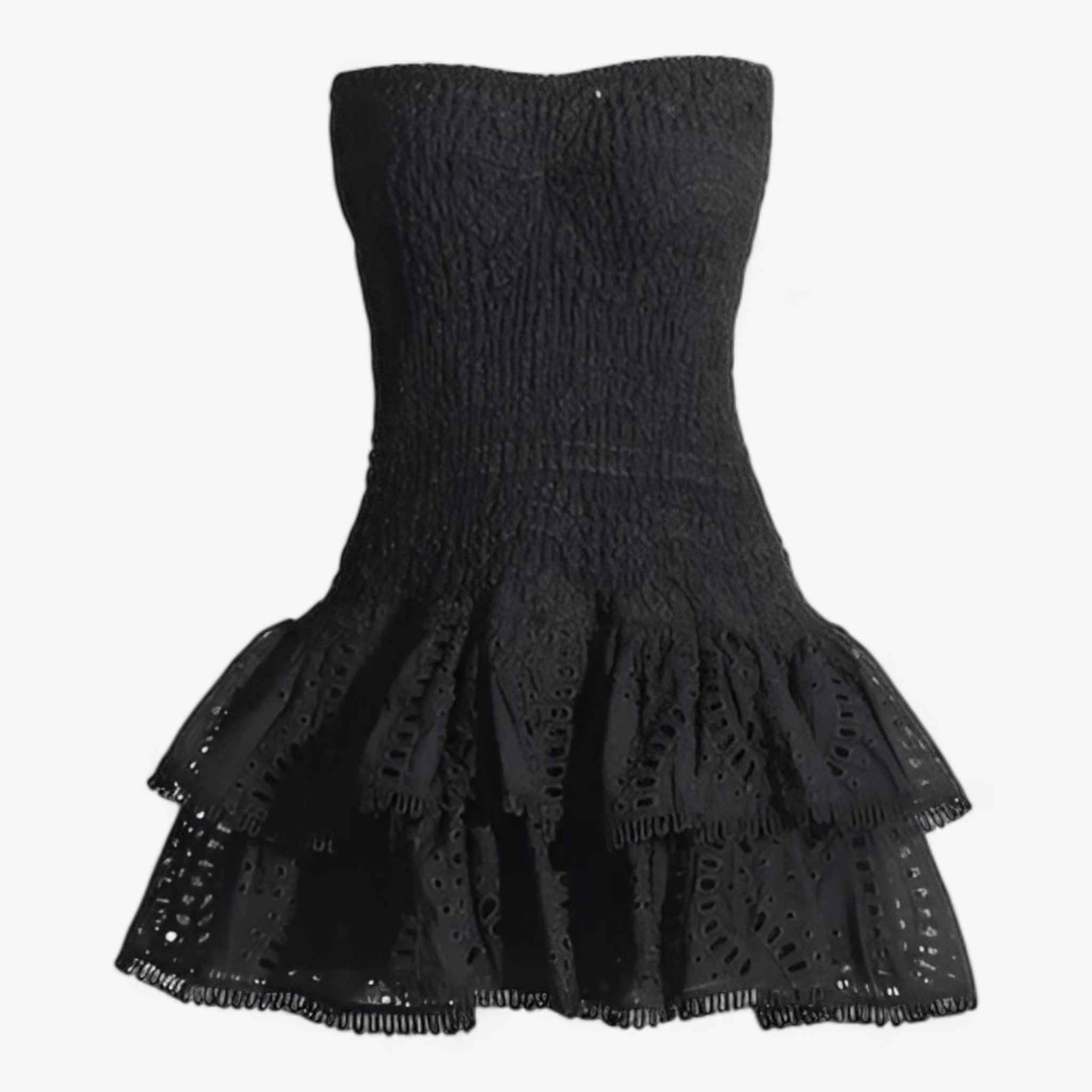 TWOTWINSTYLE | Afslappet kjole til kvinder - Stilfulde patchwork-kant for alsidig brug - Sort - women's fashion - {{ product_tags }
