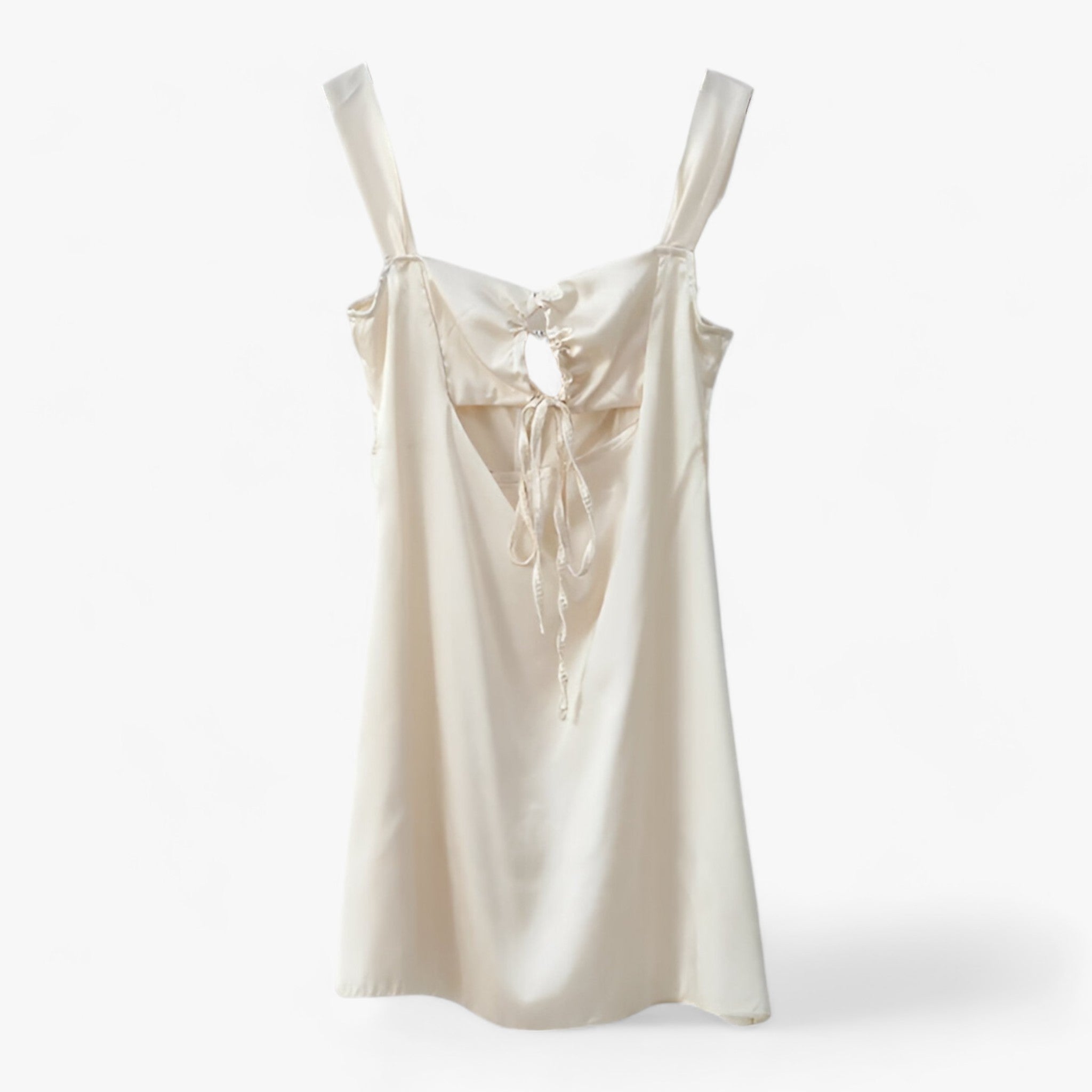 Siren | Moderigtigt kjole - Let og elegant til afslappede udflugter - Abrikos - SIREN | Moderigtigt kjole - Let og elegant til afslappede udflugter- €25 - {{ product_tags }
