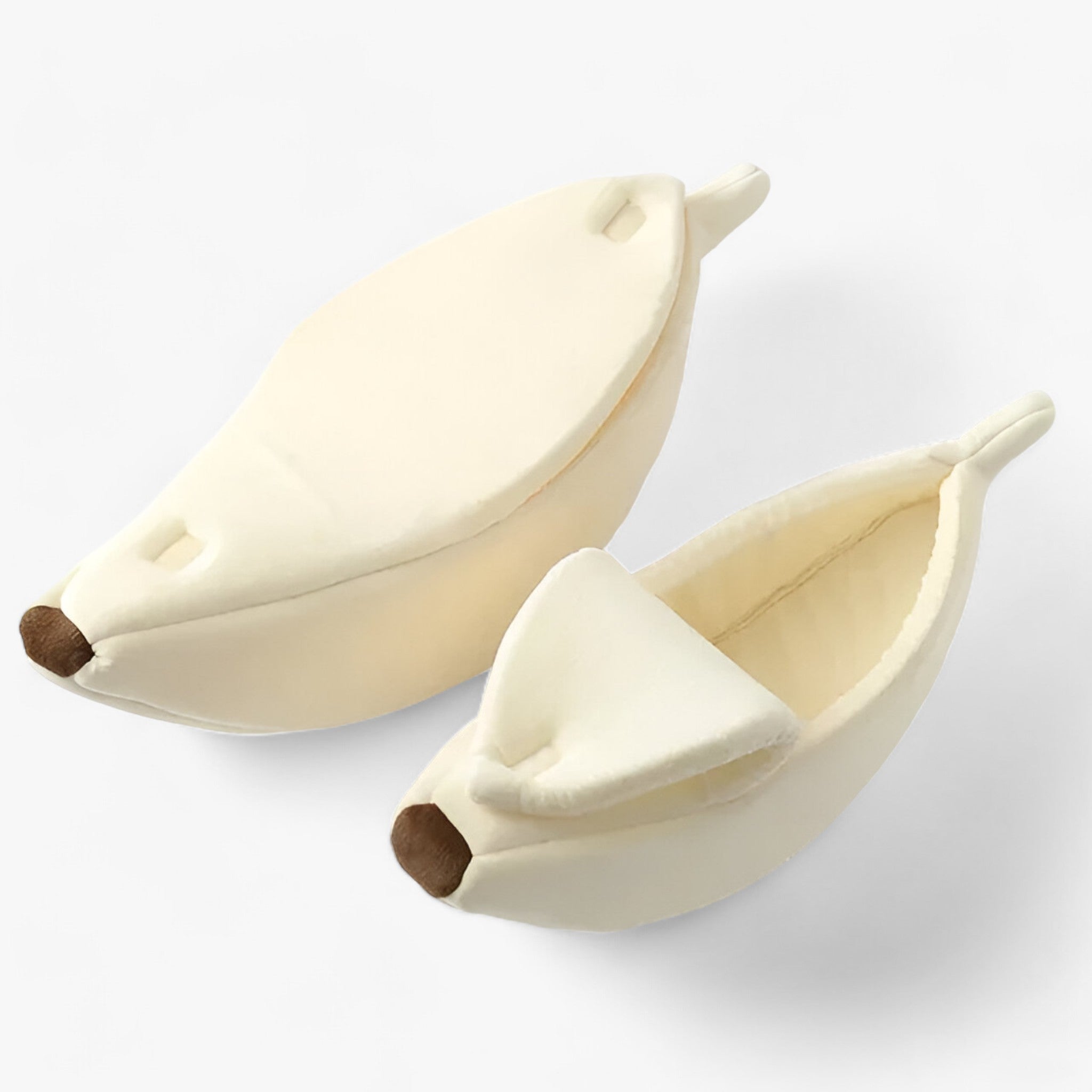 Luna | Bananformet kattekurv - Behagelig og sjov for katte - Beige 1 St - other - {{ product_tags }
