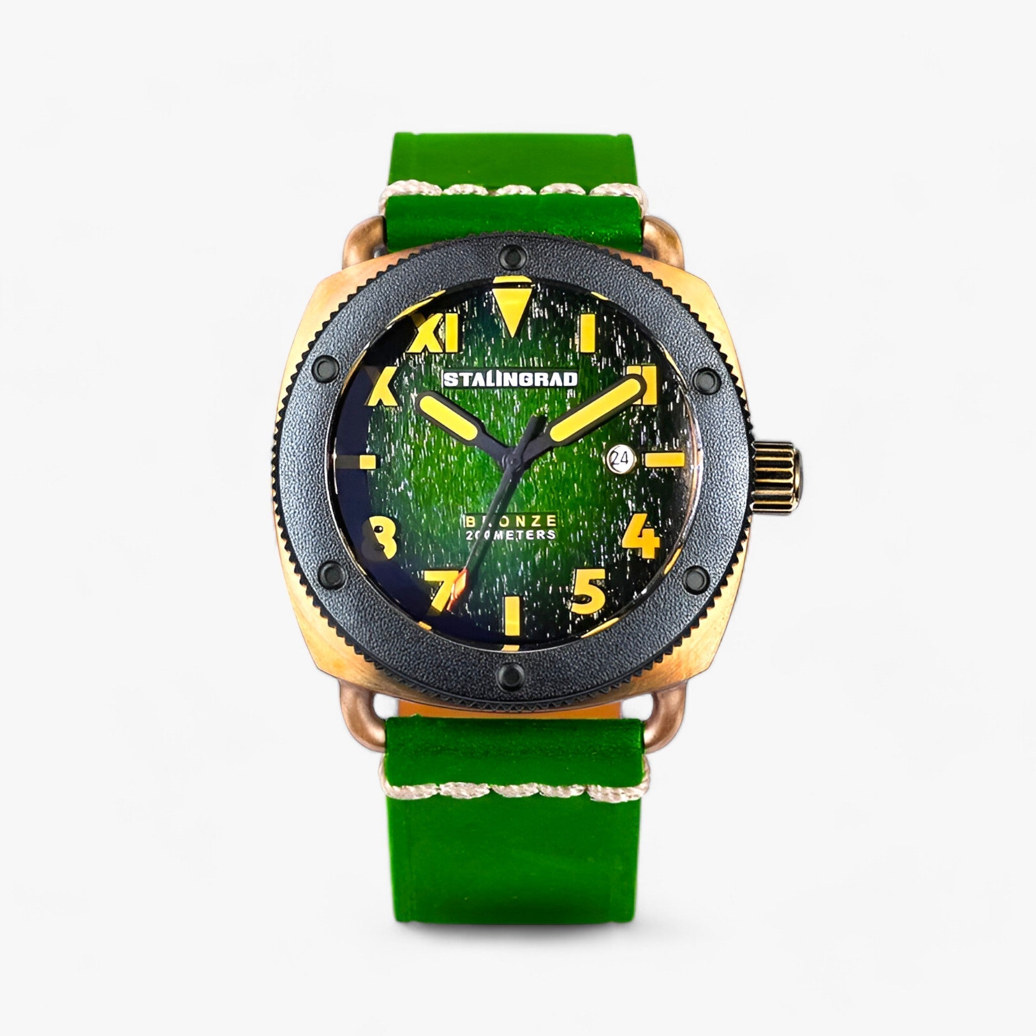 STALINGRAD | Herrernes mekaniske armbåndsur - Præcision og stil - Grøn - watches - {{ product_tags }