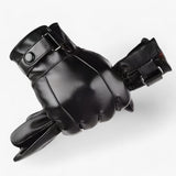 Mason | Men's leather gloves - Warmth from genuine lambswool for winter