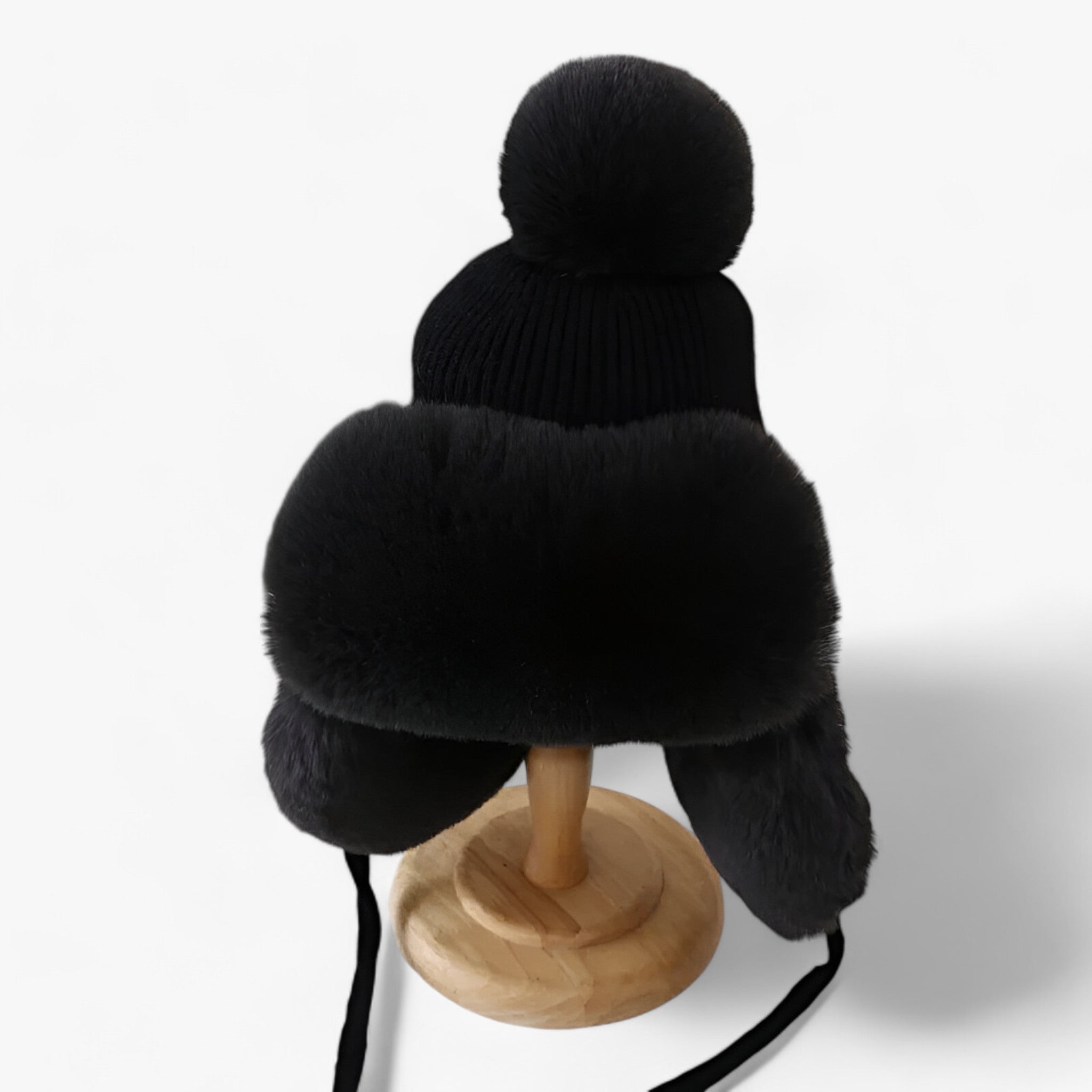 Nina | Lei Feng Hut - Tykk varme med elegante øreflapper - Sort Voksne - winter - {{ product_tags }