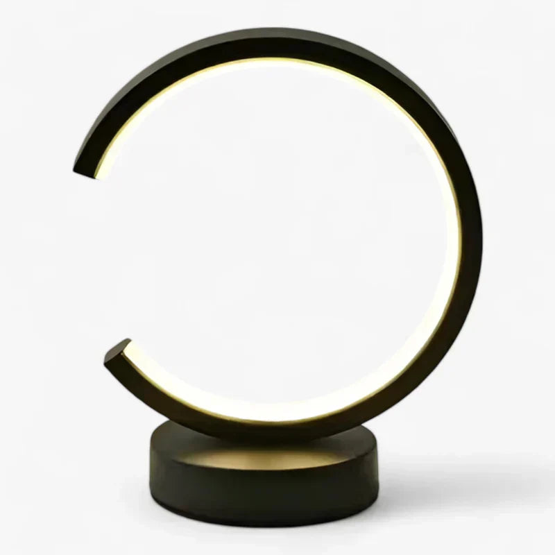Circ | LED Ringlampe 20 cm - Dæmpbar natlys til soveværelse og livsmiljøer - Sort model C - house & garden - {{ product_tags }