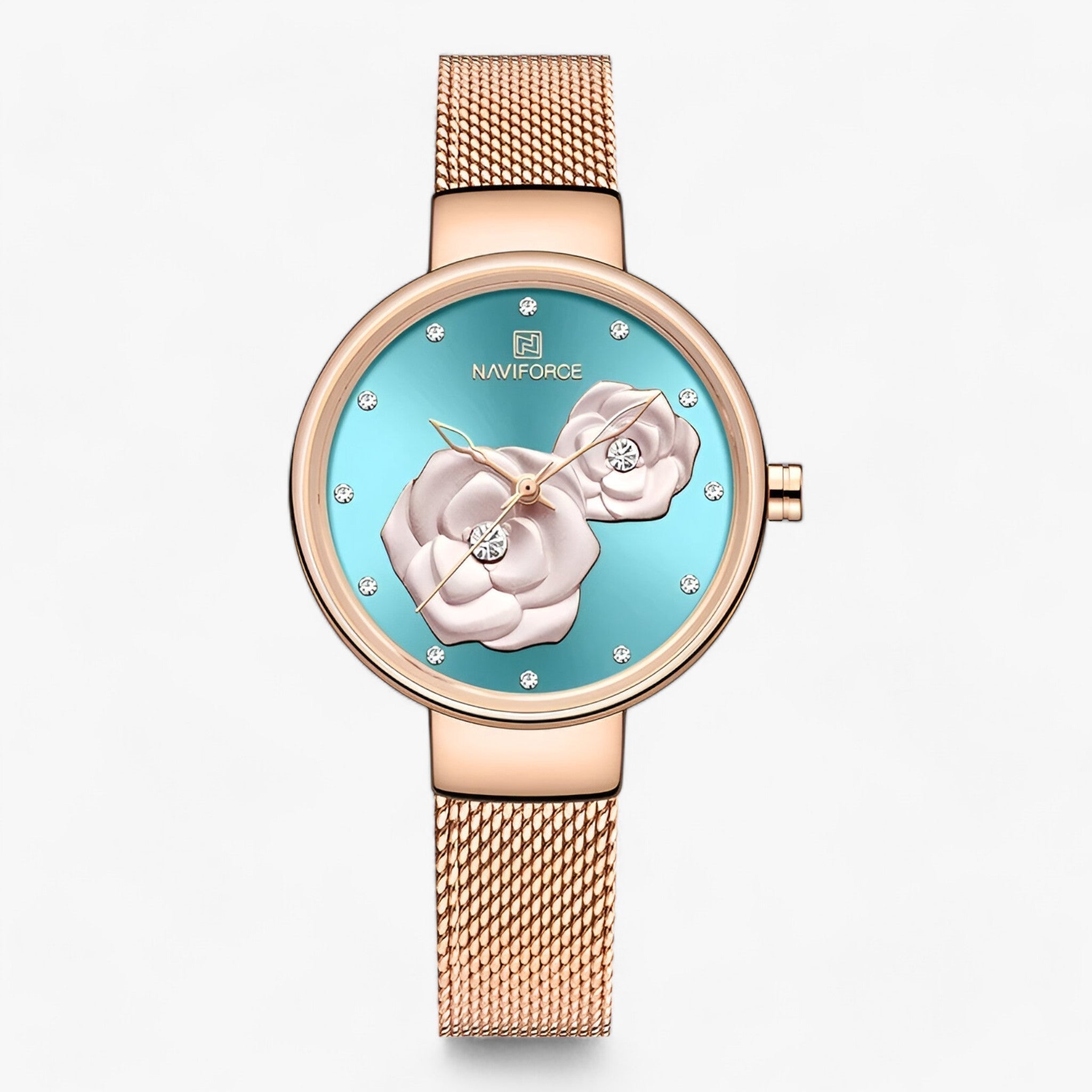 LUXETIME | Stålnet Ur - Elegant Design til tidløs Stil - Himmelblå - watches - {{ product_tags }