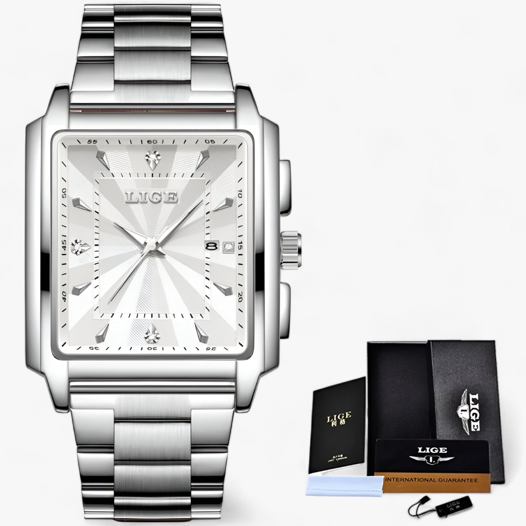 LUXOR | Vandtæt ur - Premium materialer til krævende smag - Sølv Hvid - watches - {{ product_tags }