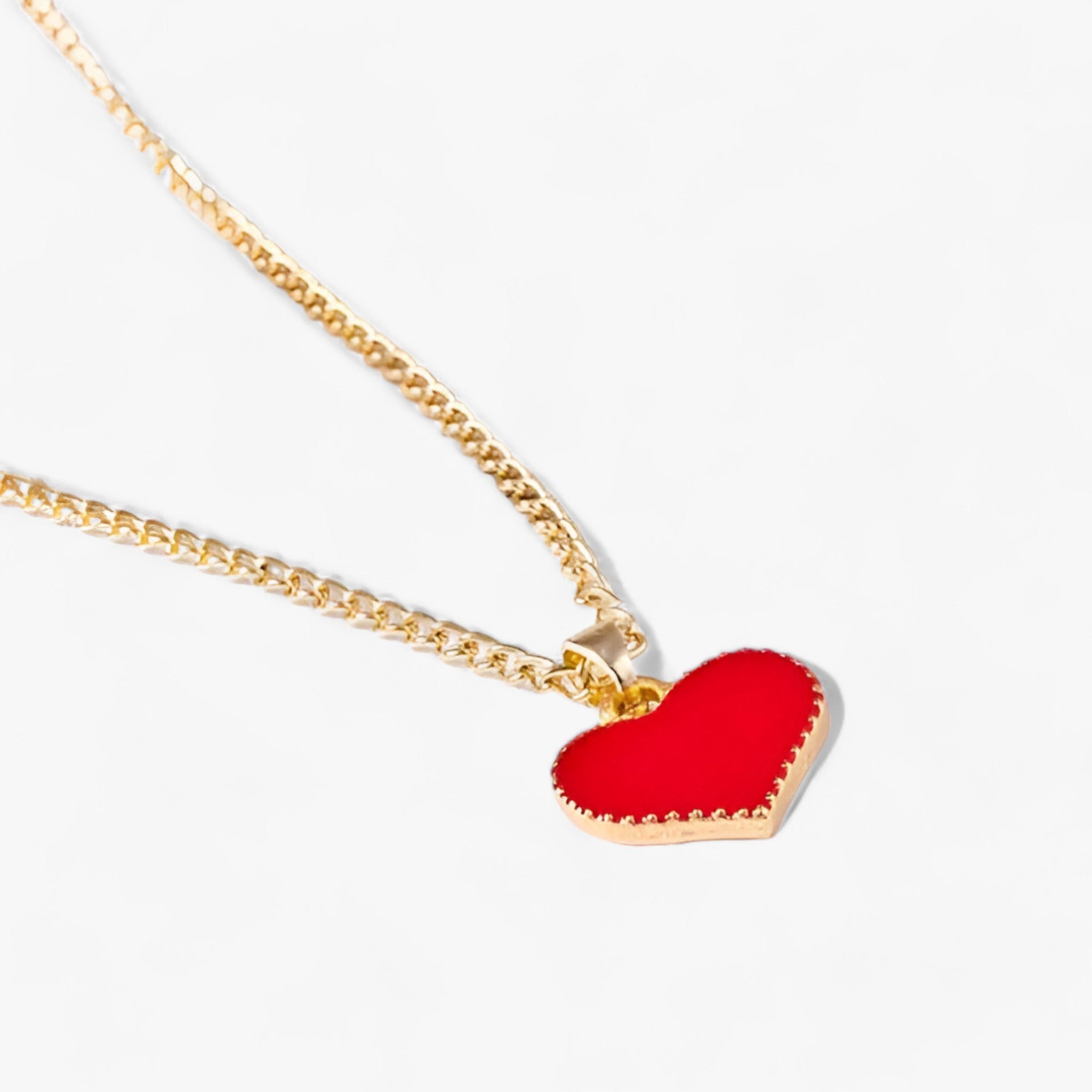 SERENA | Hjertevedhæng-kæde - Perfekt accessory til alle anledninger - Rød - women's fashion - {{ product_tags }