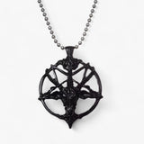 Necklace with pentagram pendant - vintage charm