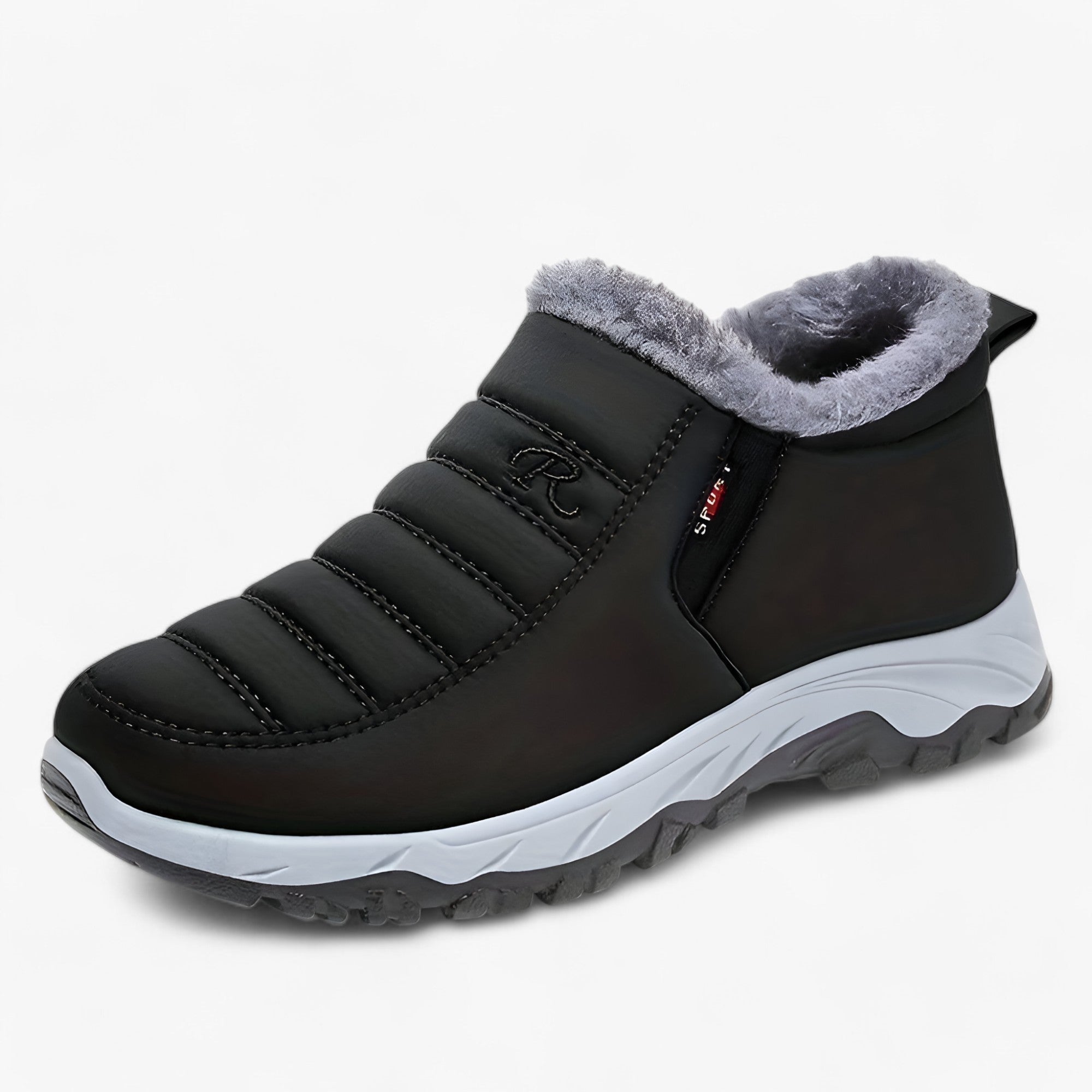Clara | Fodrede snesko i fleece - Vinterkomfort Vandtætte og Varme - Sort - winter - {{ product_tags }