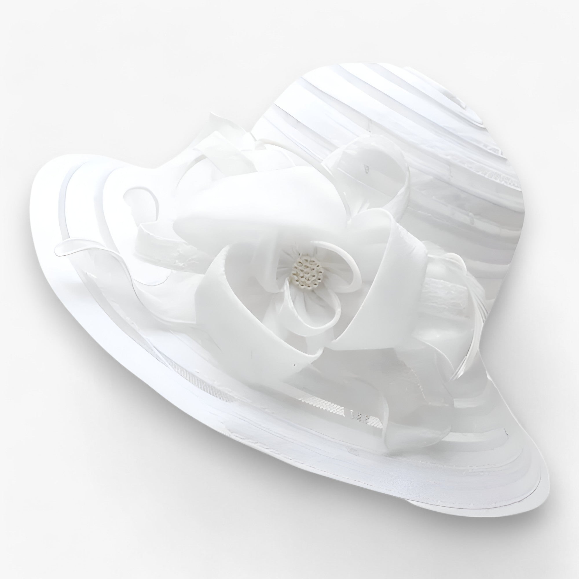 ELEGANS | Dam-Organza-Solhat - Elegant solbeskyttelse - Hurtig sukkerfarve M56-58cm - women's fashion - {{ product_tags }
