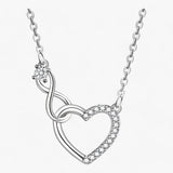 GaaBou | Silver Necklace - Enhance Your Style with Sparkling Zirconia Hearts