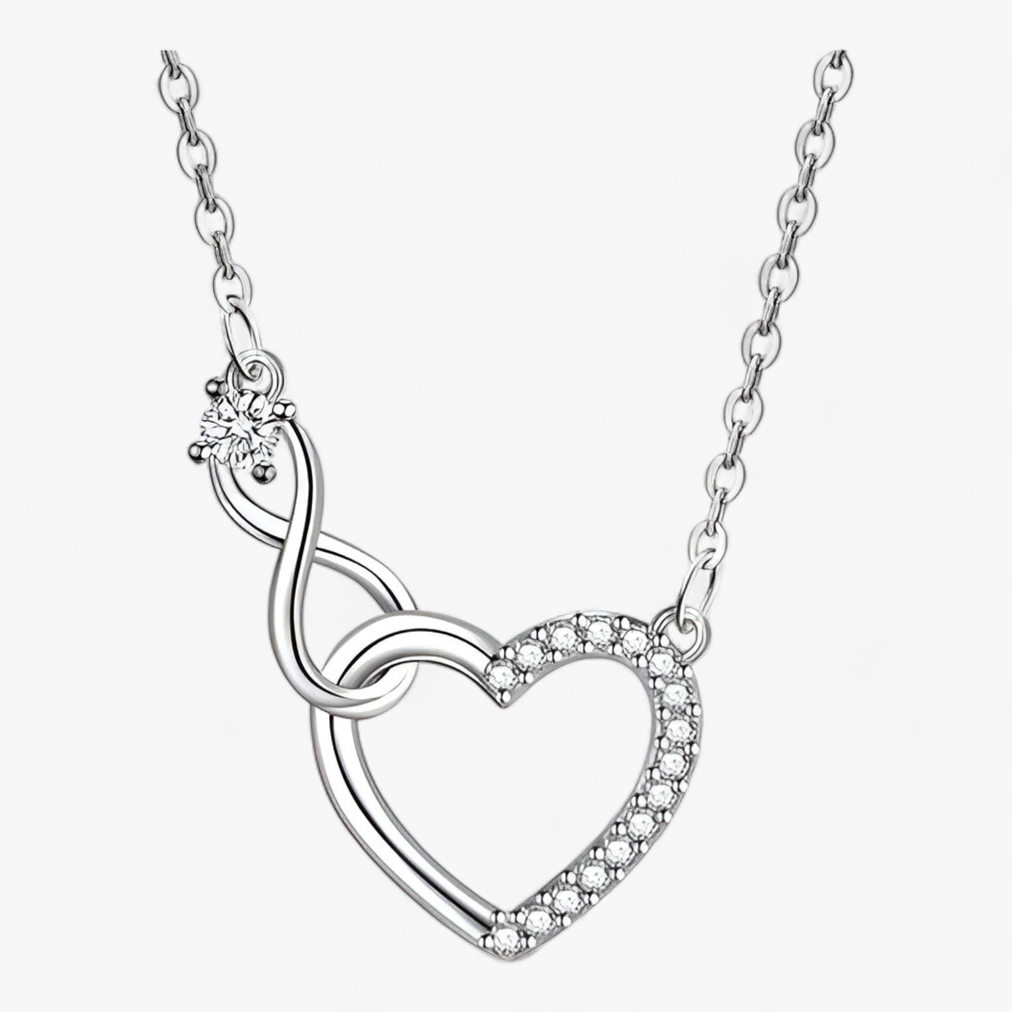 GaaBou | Sølvhalskæde - Forbedr din stil med glitrende zirkonia-hjerter - - women's fashion - {{ product_tags }