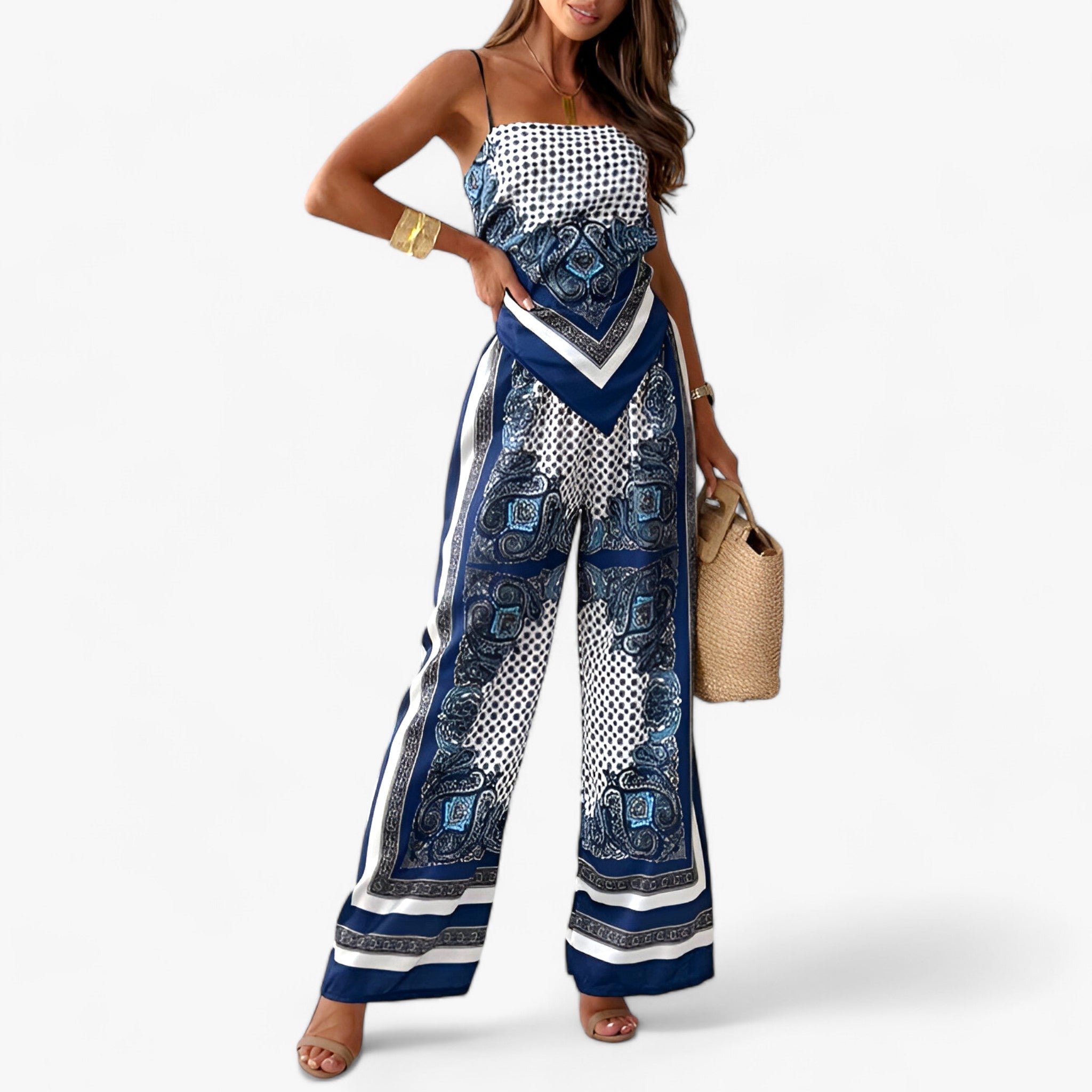 ALEXIS | Rygløs top og bukse sæt - Raffineret stil og dristigt design - - women's fashion - {{ product_tags }