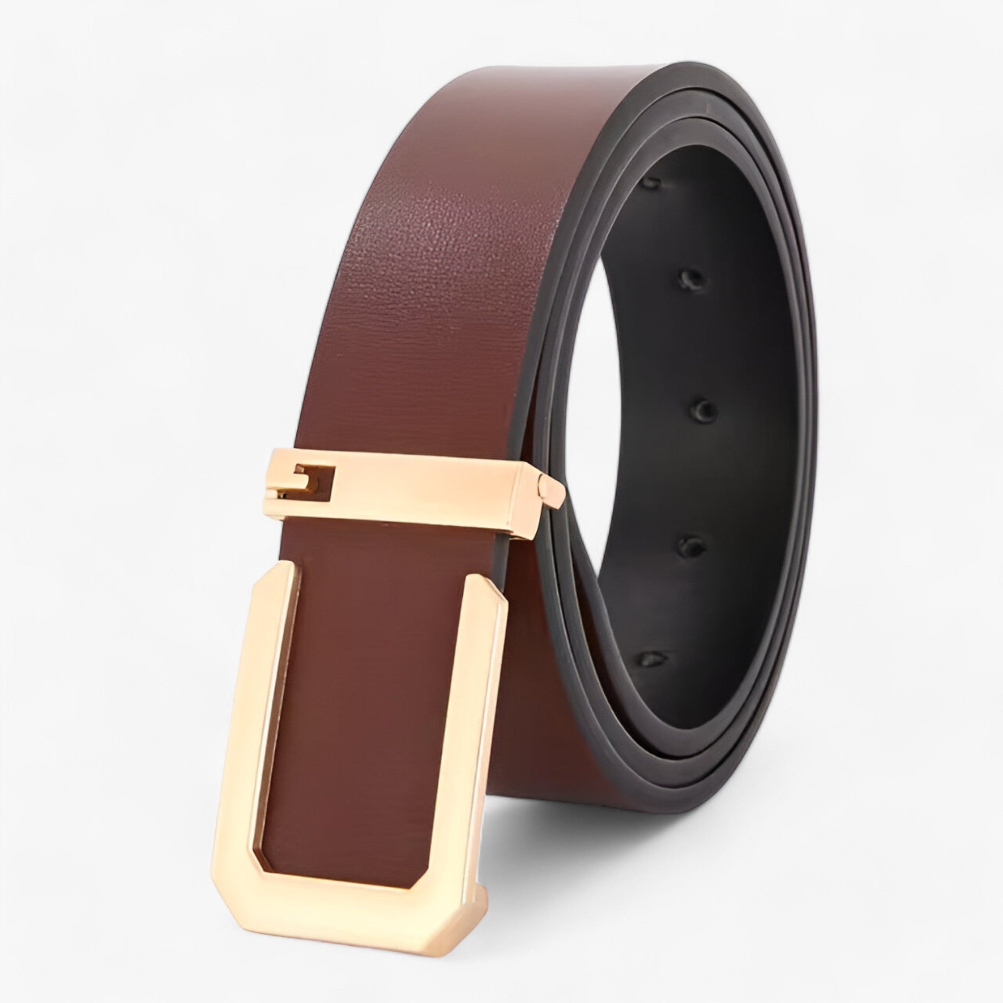 Alex | Ægte læderbælte - Luksus & Stil - Gul - men's fashion - {{ product_tags }