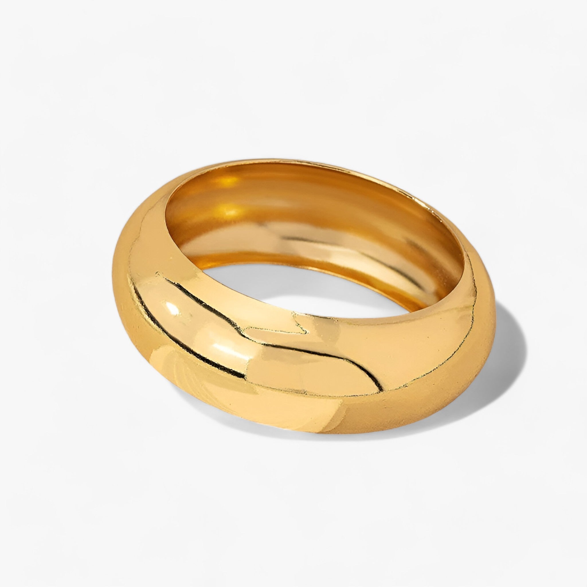 GEOMETRIA - Bred, glat armbånd - Raffineret hverdagslook - Guld - women's fashion - {{ product_tags }