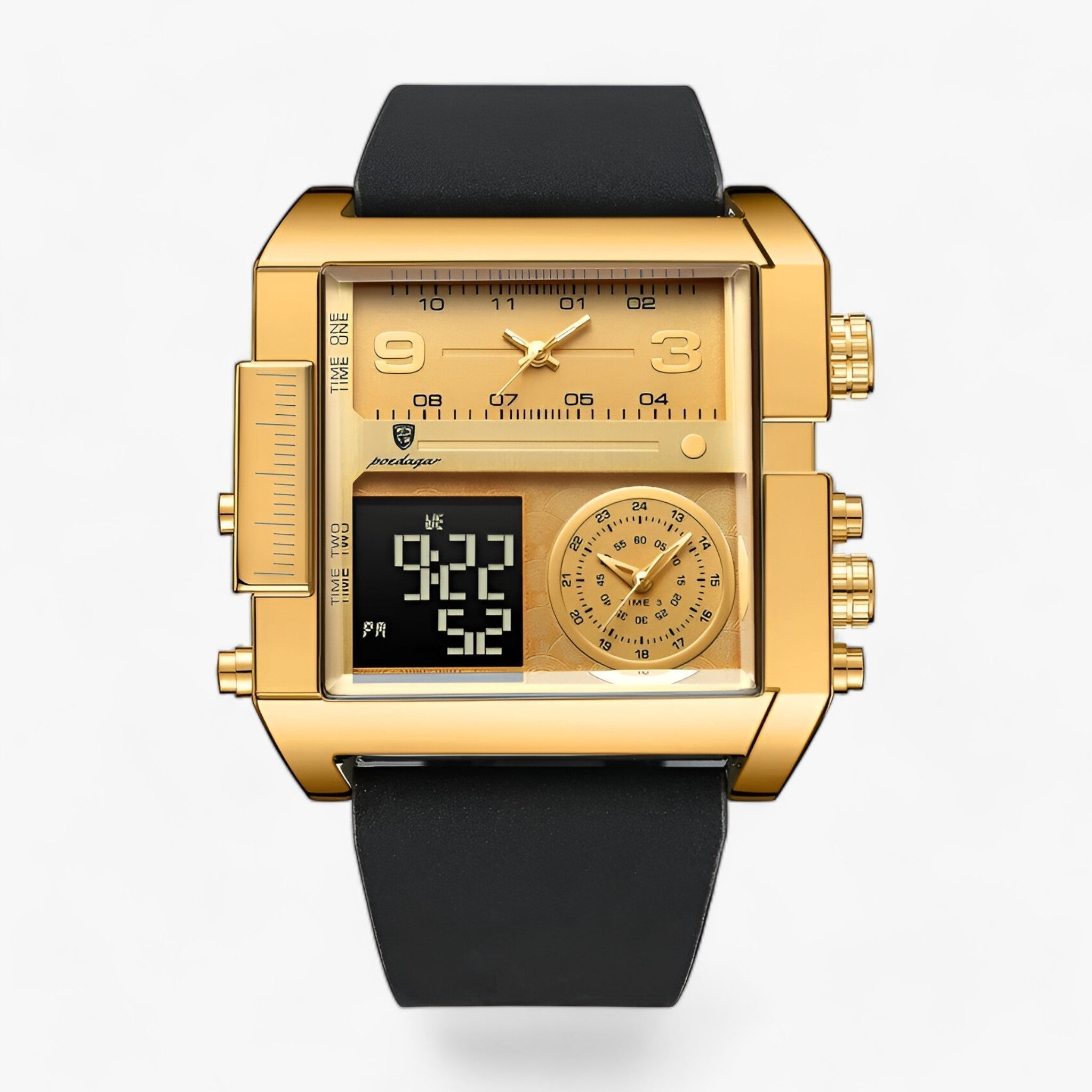ARVATO | Rektangulært Herreur - Klassisk Design med Pålidelig Funktion - Guld Sort - watches - {{ product_tags }