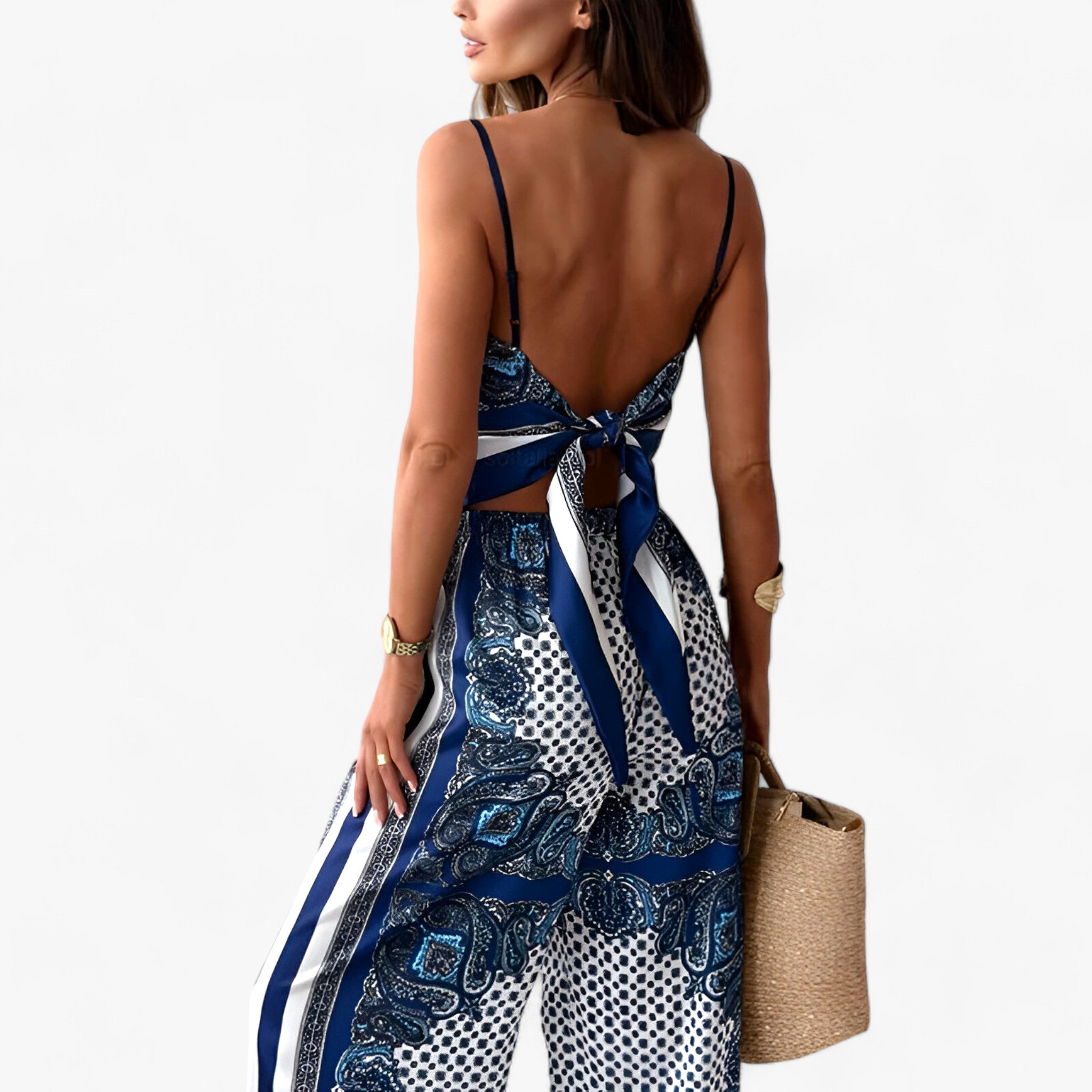 ALEXIS | Rygløs top og bukse sæt - Raffineret stil og dristigt design - - women's fashion - {{ product_tags }