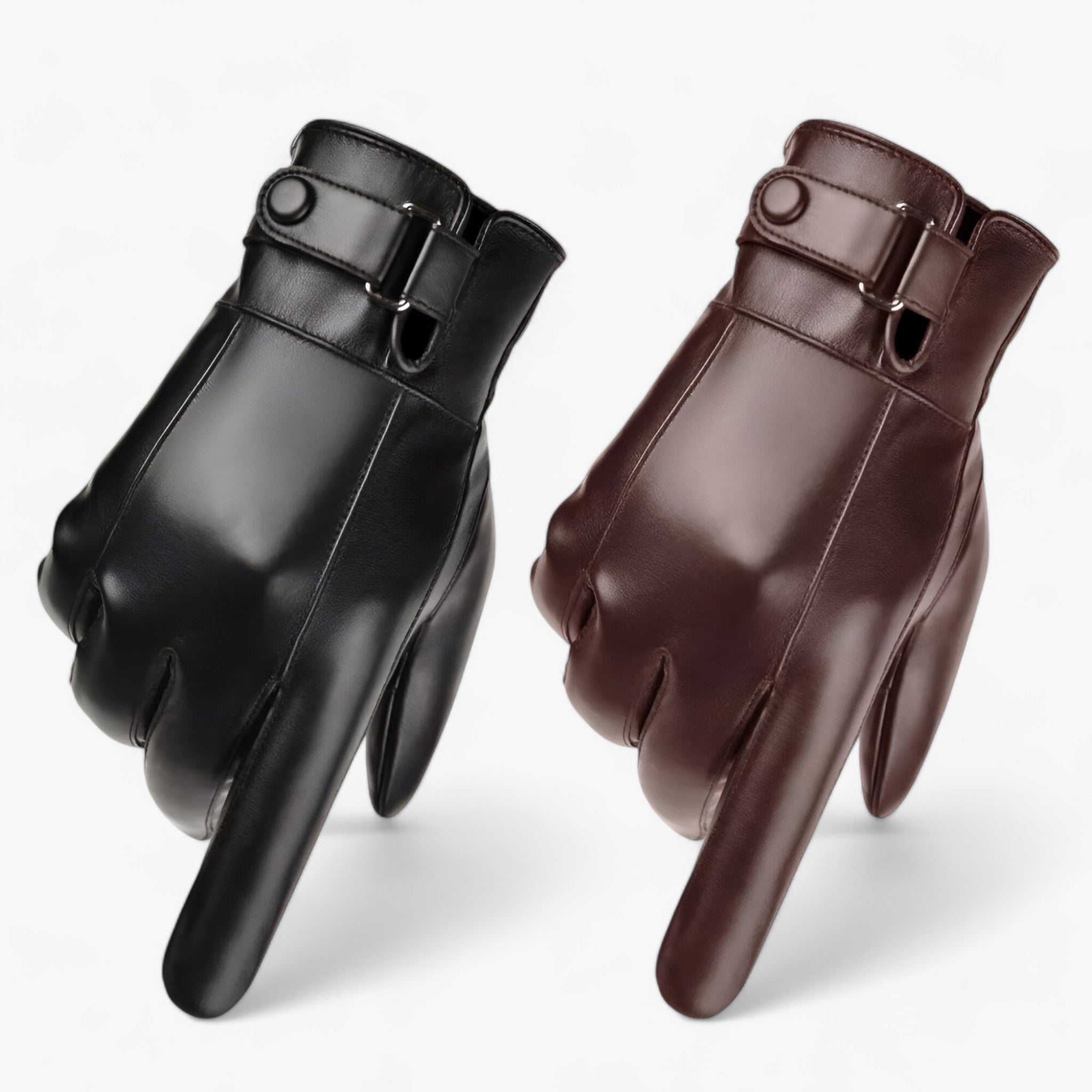 Mason | Herre læderhandsker - Varme fra ægte lammeuld til vinteren - - winter - {{ product_tags }
