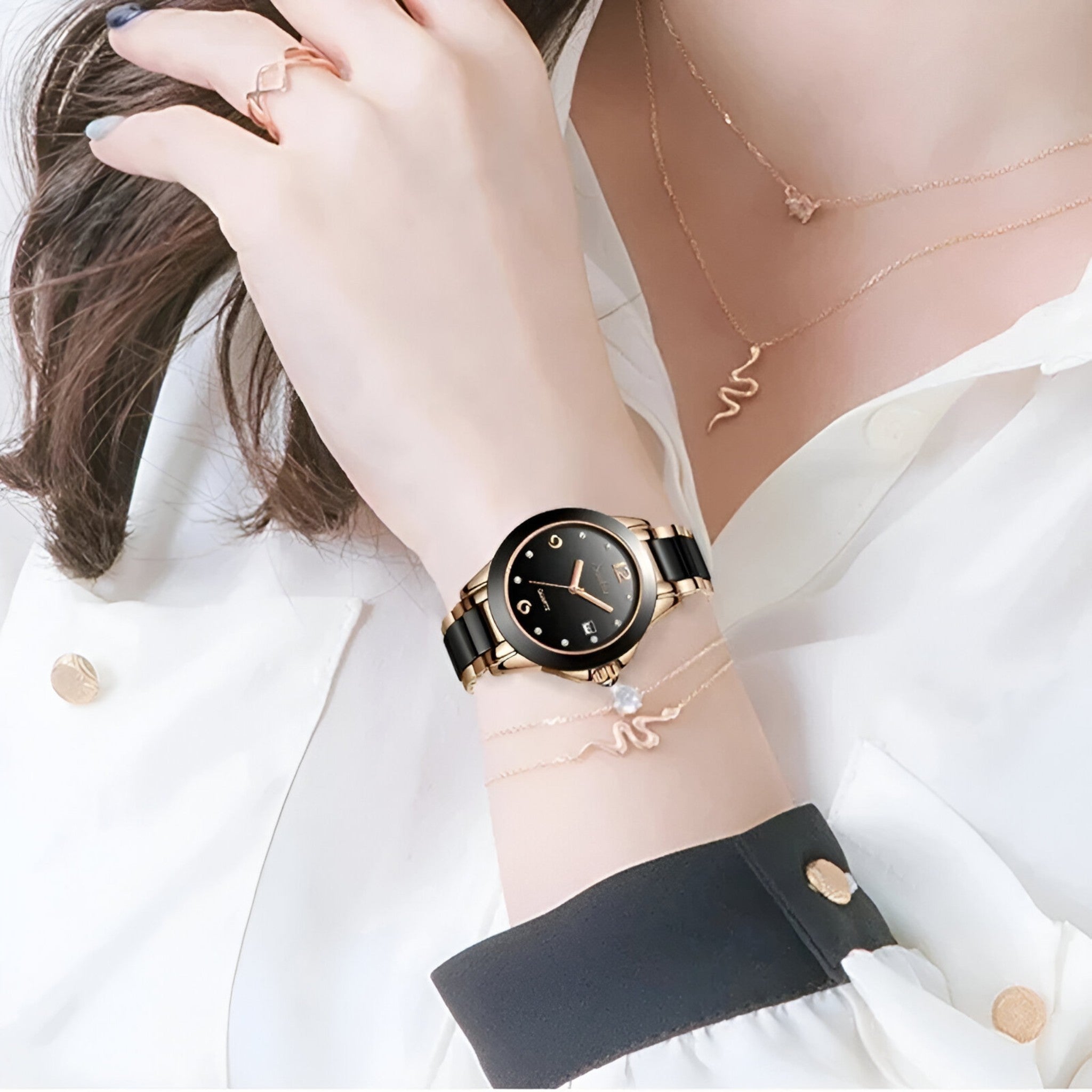 MIRABELLE | Keramikklokke - Tidløs skønhed og pålidelighed - - watches - {{ product_tags }