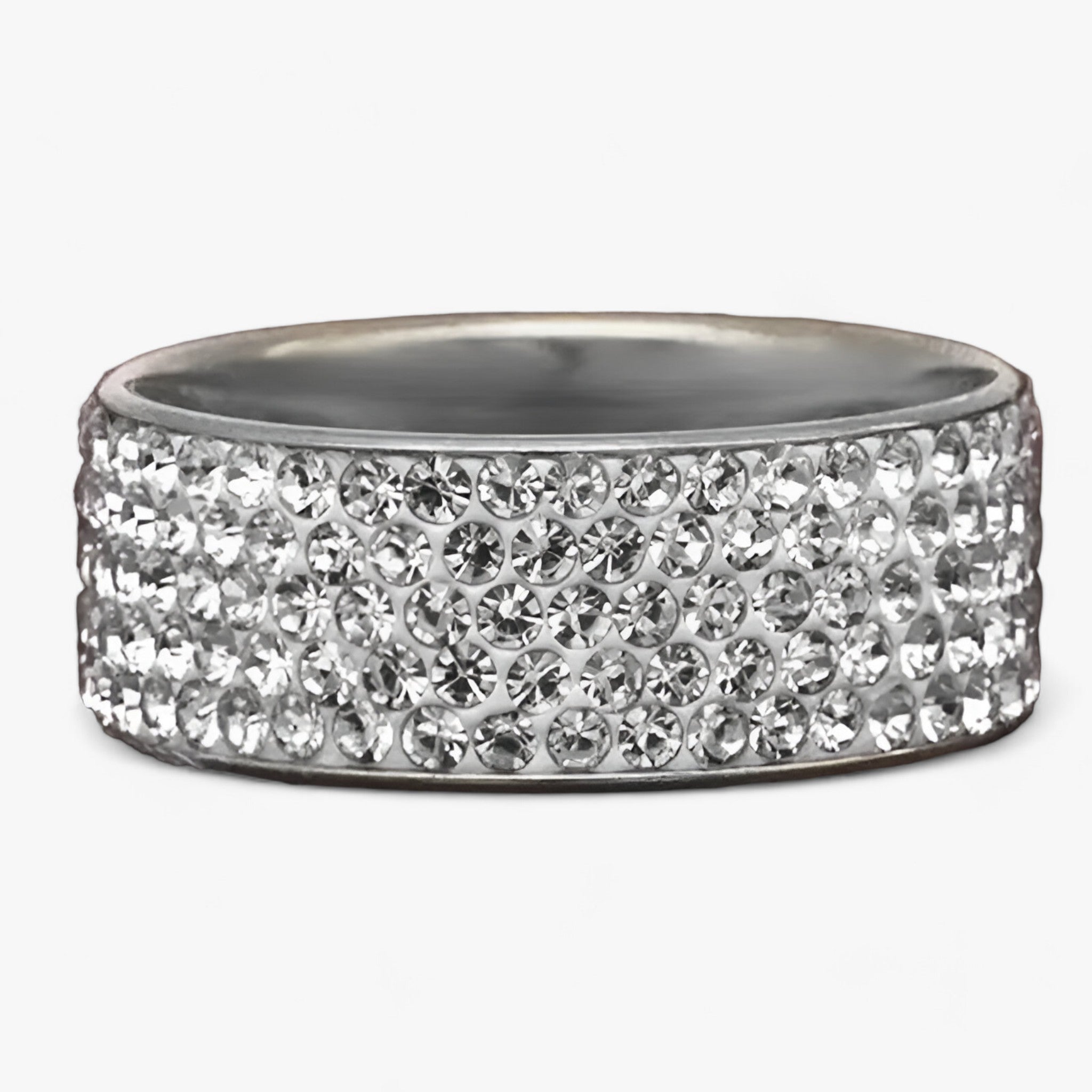 Hailie | Krystalforlovelsesring – elegant rustfrit stål - Sølv - women's fashion - {{ product_tags }