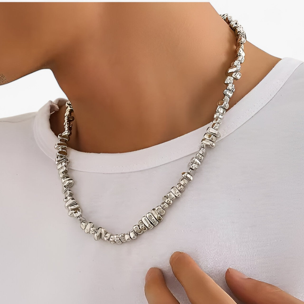Anton | Halskæde Ras du Cou med perler – Forklaring à la Mode - - men's fashion - {{ product_tags }