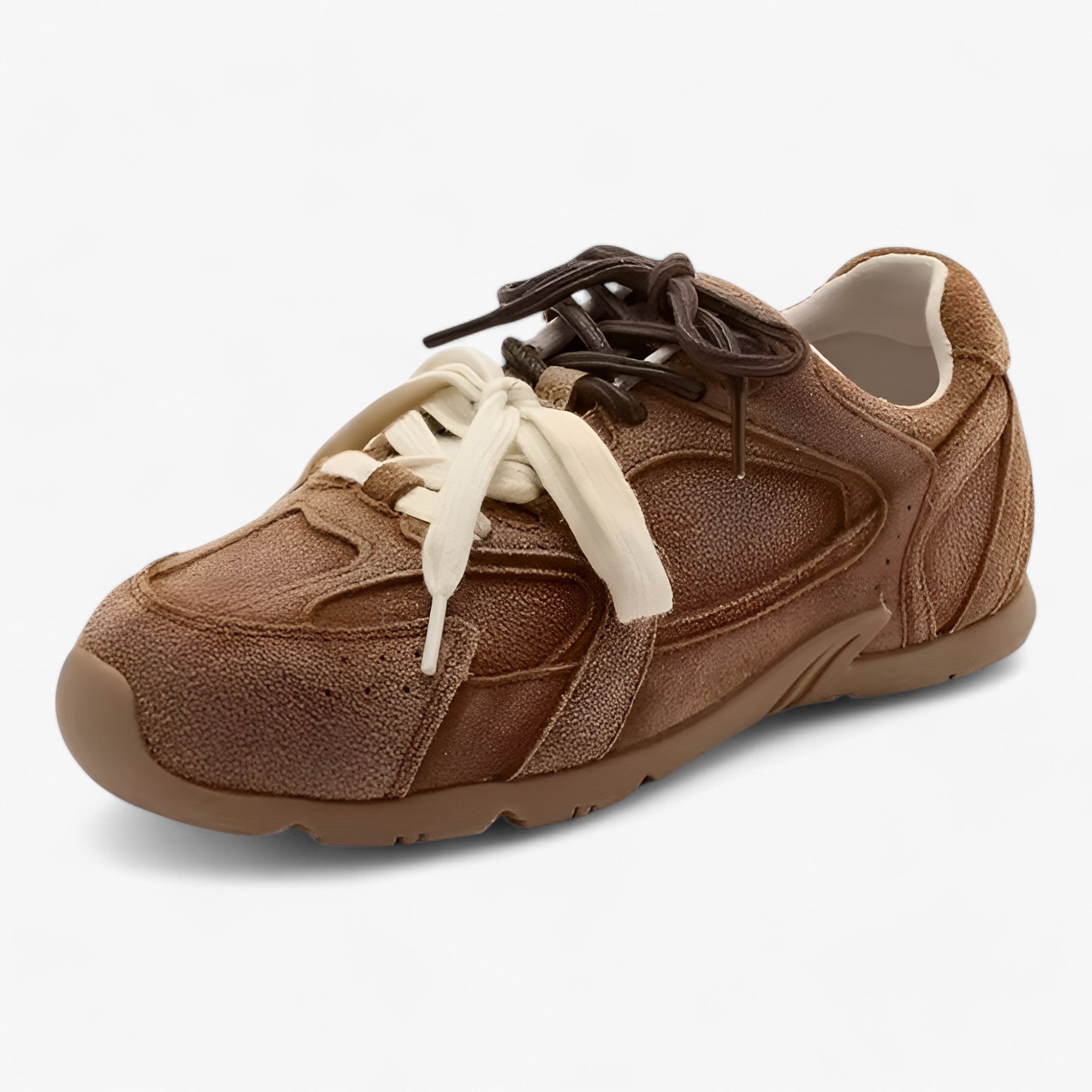 Emma | Sneakers i ægte læder - Retro-komfort - Brun - shoes - {{ product_tags }