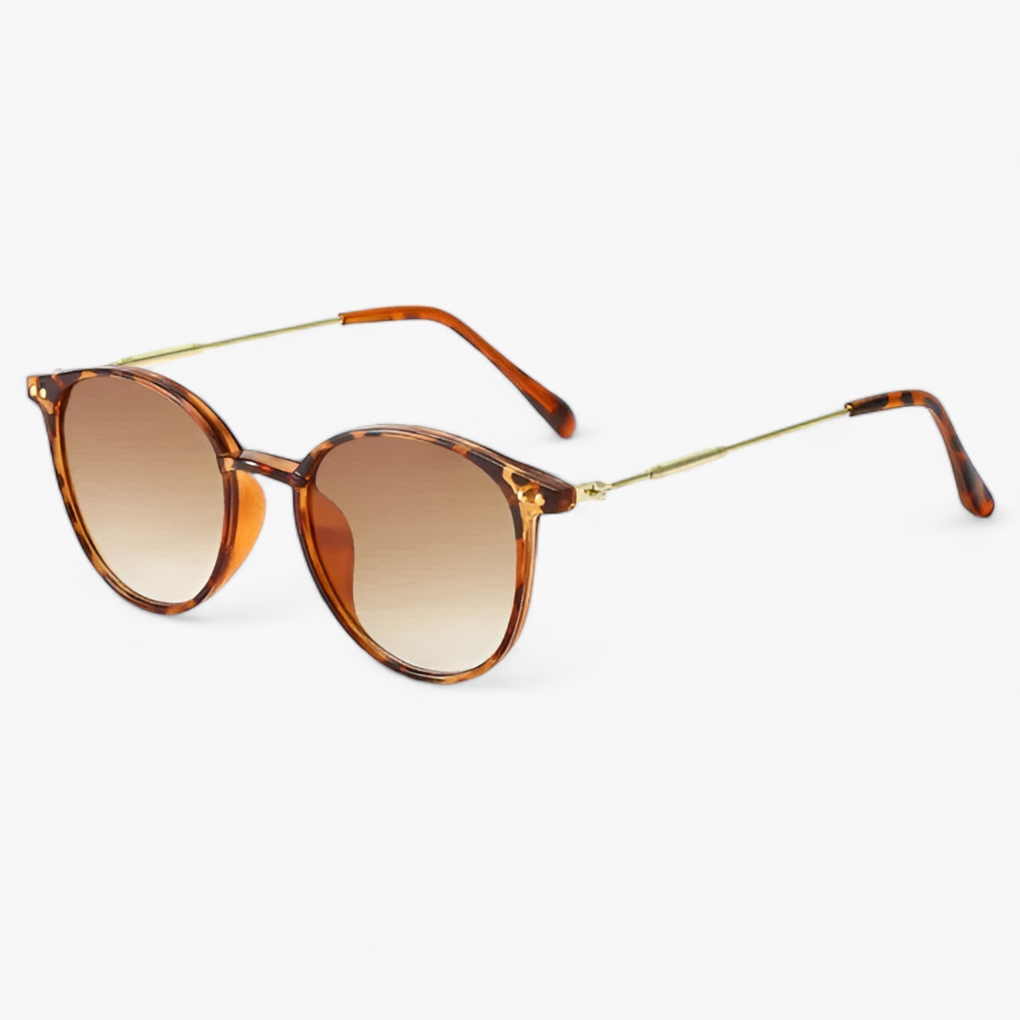 AURORA | Luksuriøse solbriller - Klassisk rund ram til øjenbeskyttelse - Leopardte Som afbildet - women's fashion - {{ product_tags }