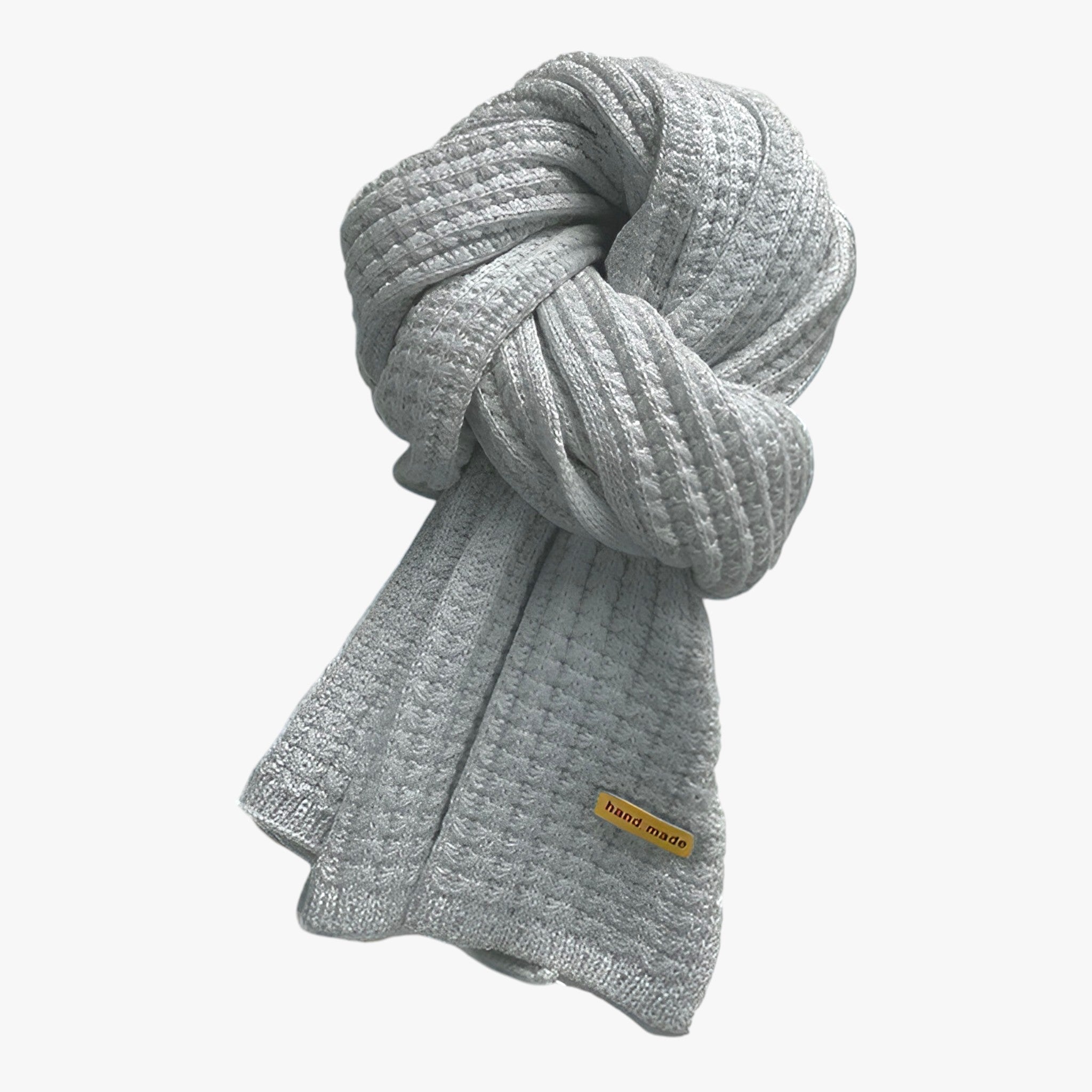 Rylie | Strikket termotørklæde til vinteren - ultimativ beskyttelse mod kulden - Grå En størrelse - winter - {{ product_tags }