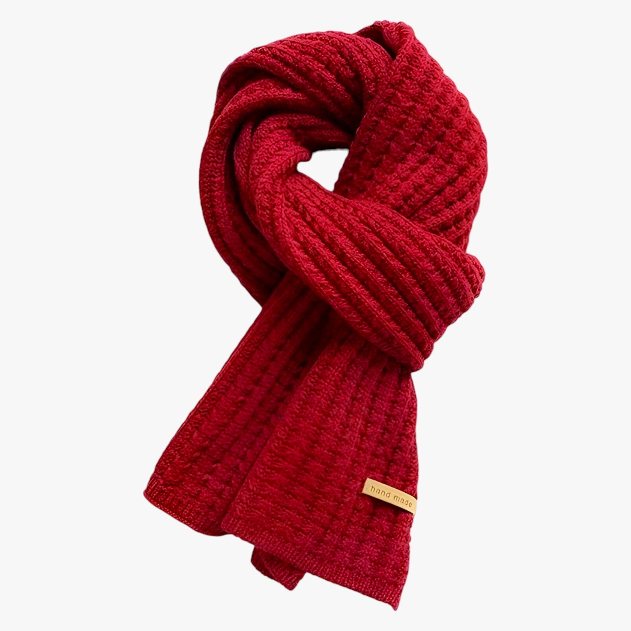 Rylie | Strikket termotørklæde til vinteren - ultimativ beskyttelse mod kulden - Rødvin En størrelse - winter - {{ product_tags }
