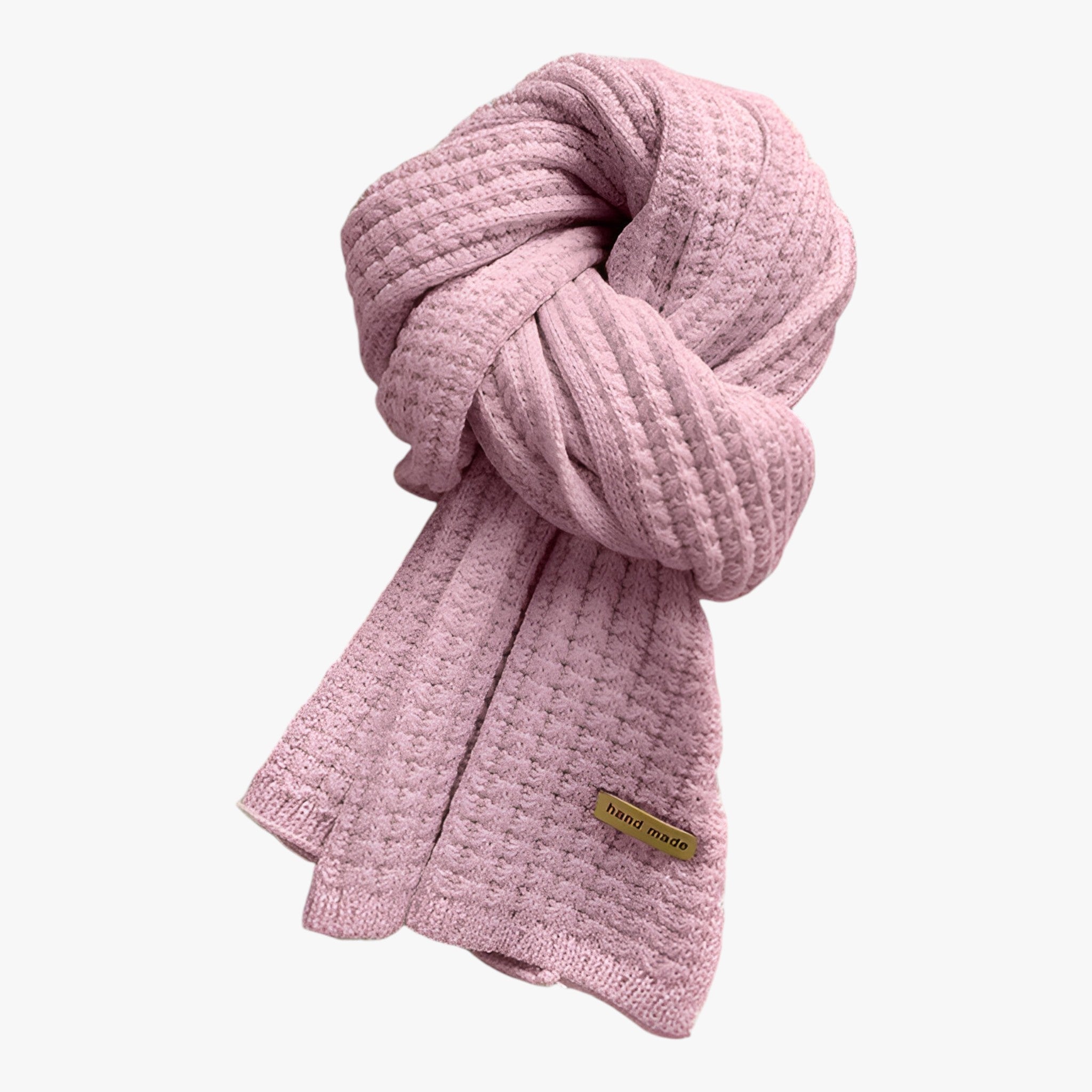 Rylie | Strikket termotørklæde til vinteren - ultimativ beskyttelse mod kulden - Lyserød En størrelse - winter - {{ product_tags }