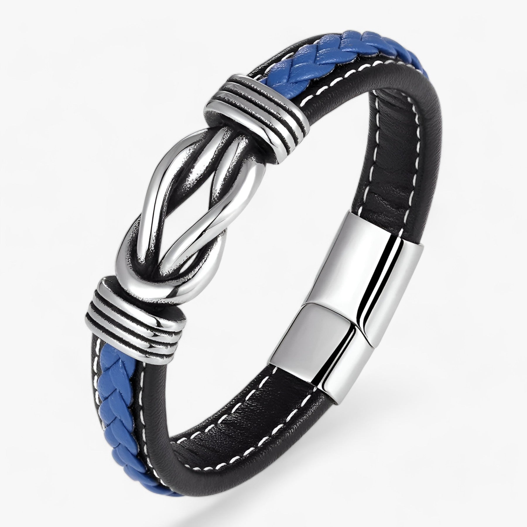 Ægte læderarmbånd - Elegance og robusthed kombineret - Blå - Ægte læderarmbånd - Elegance og robusthed kombineret - €25 - {{ product_tags }