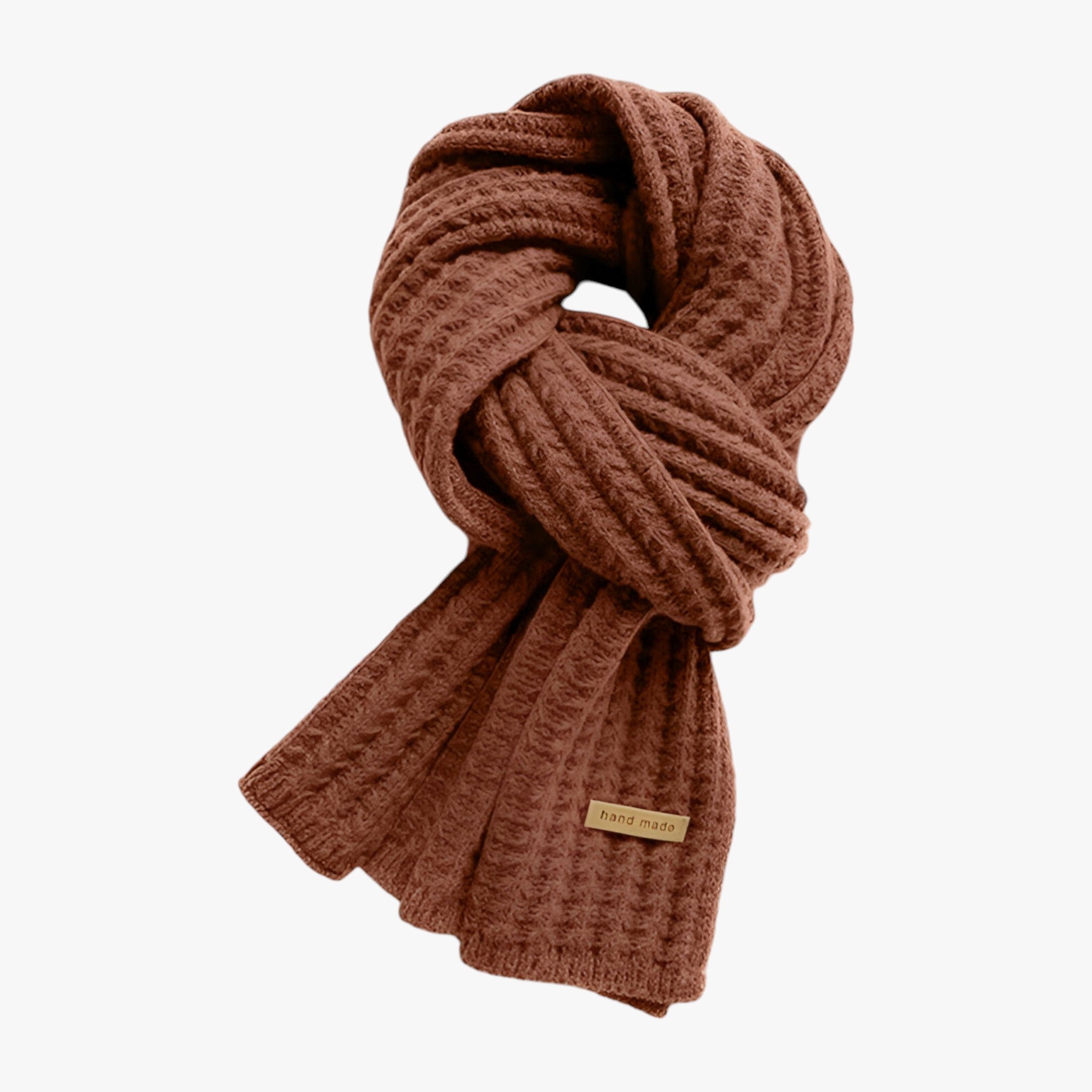 Rylie | Strikket termotørklæde til vinteren - ultimativ beskyttelse mod kulden - Karamel En størrelse - winter - {{ product_tags }