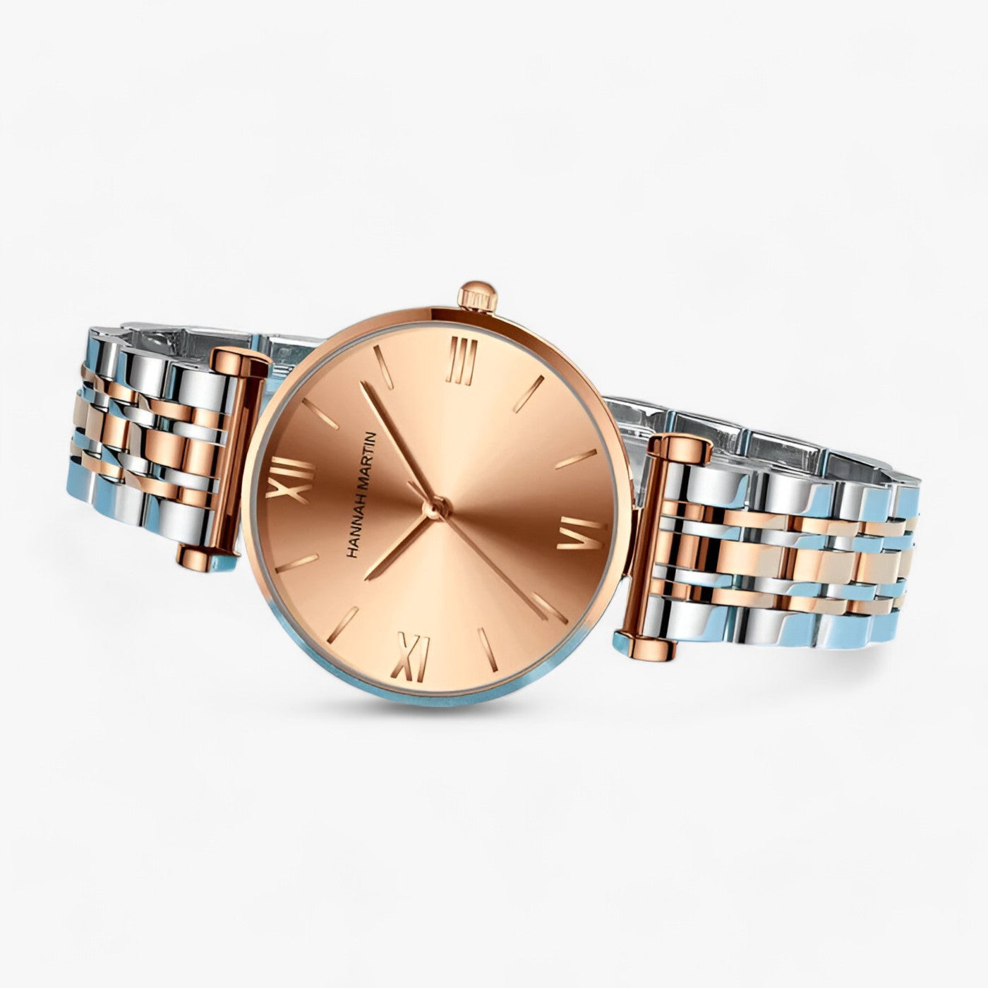 EMILE | Damur i rustfrit stål - Elegant stil og pålidelighed - Roséguld Sølv - watches - {{ product_tags }