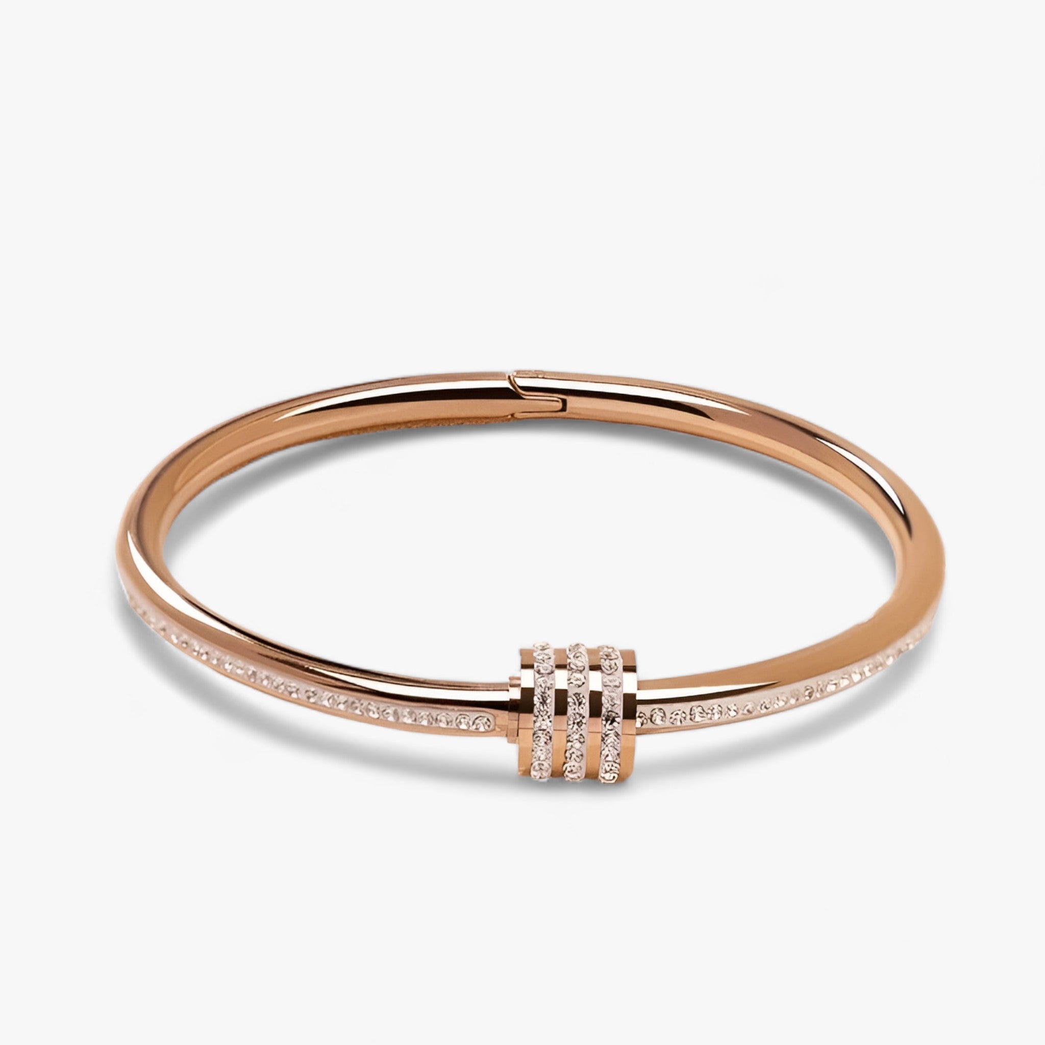 MOONLIGHT - Rustfrit stål zircon skruvarmbånd - Luksuriøst og holdbart smykke - - women's fashion - {{ product_tags }