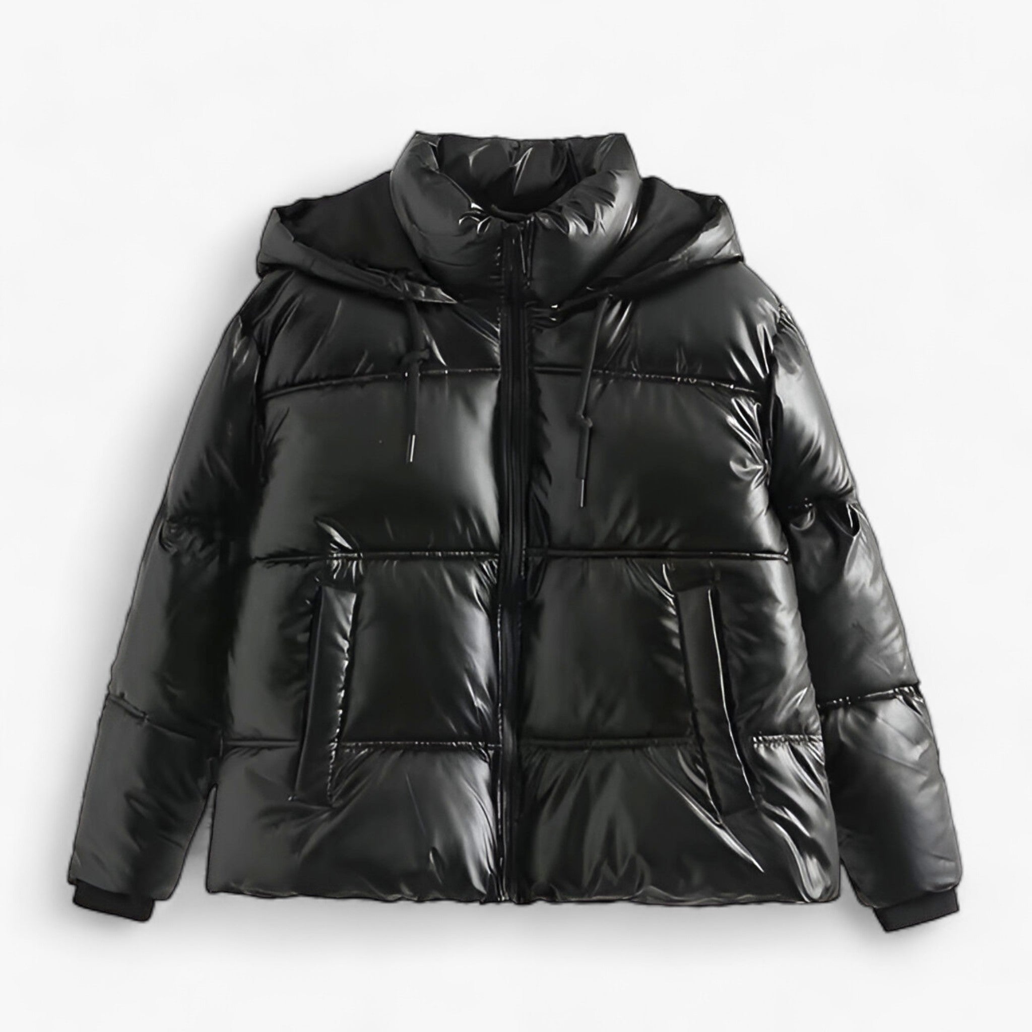 Alva | Vinterkältemantel - Elegant anorak med hætte - Sort - winter - {{ product_tags }
