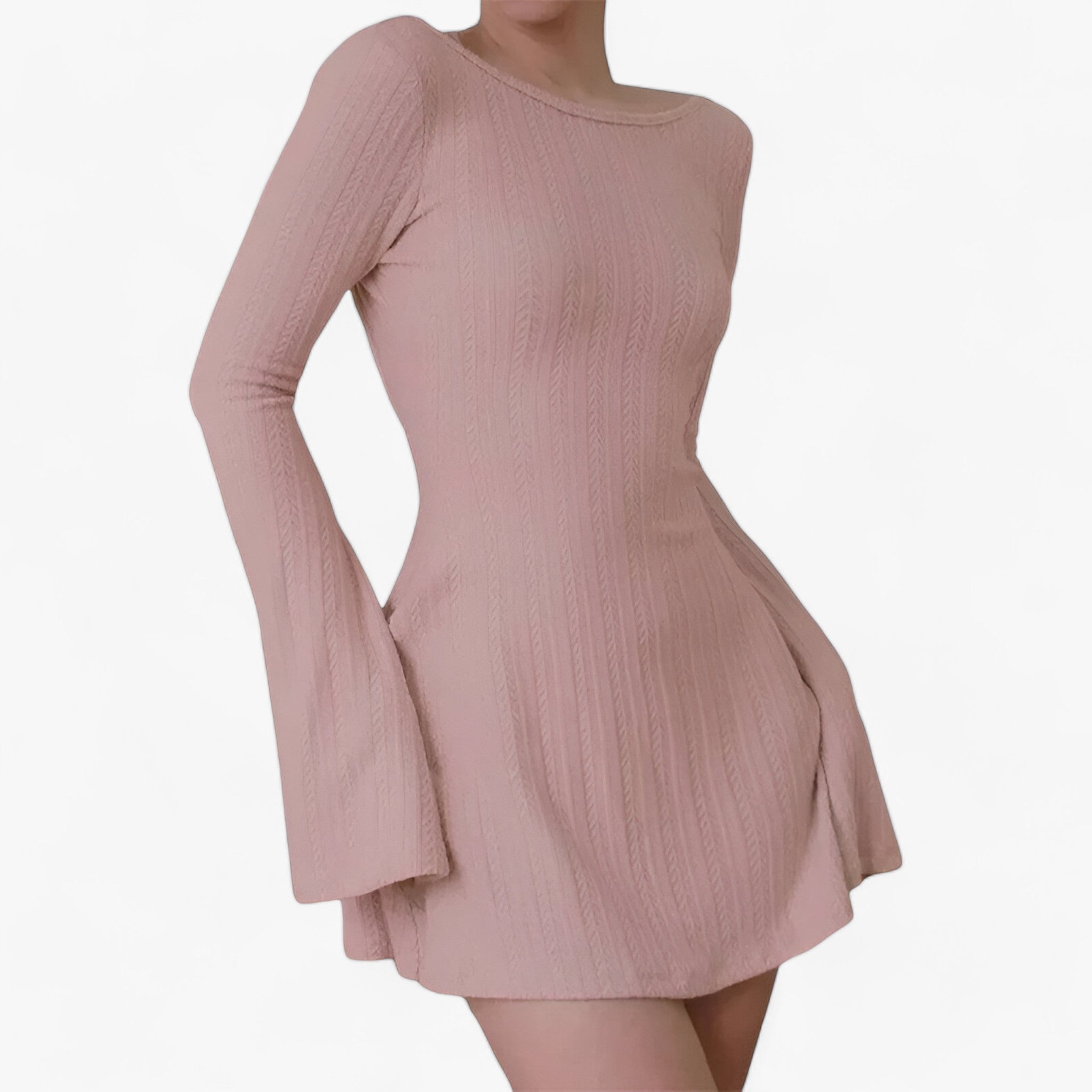 Eleganza | Strikket kjole - Alsidig stil til alle lejligheder - - women's fashion - {{ product_tags }
