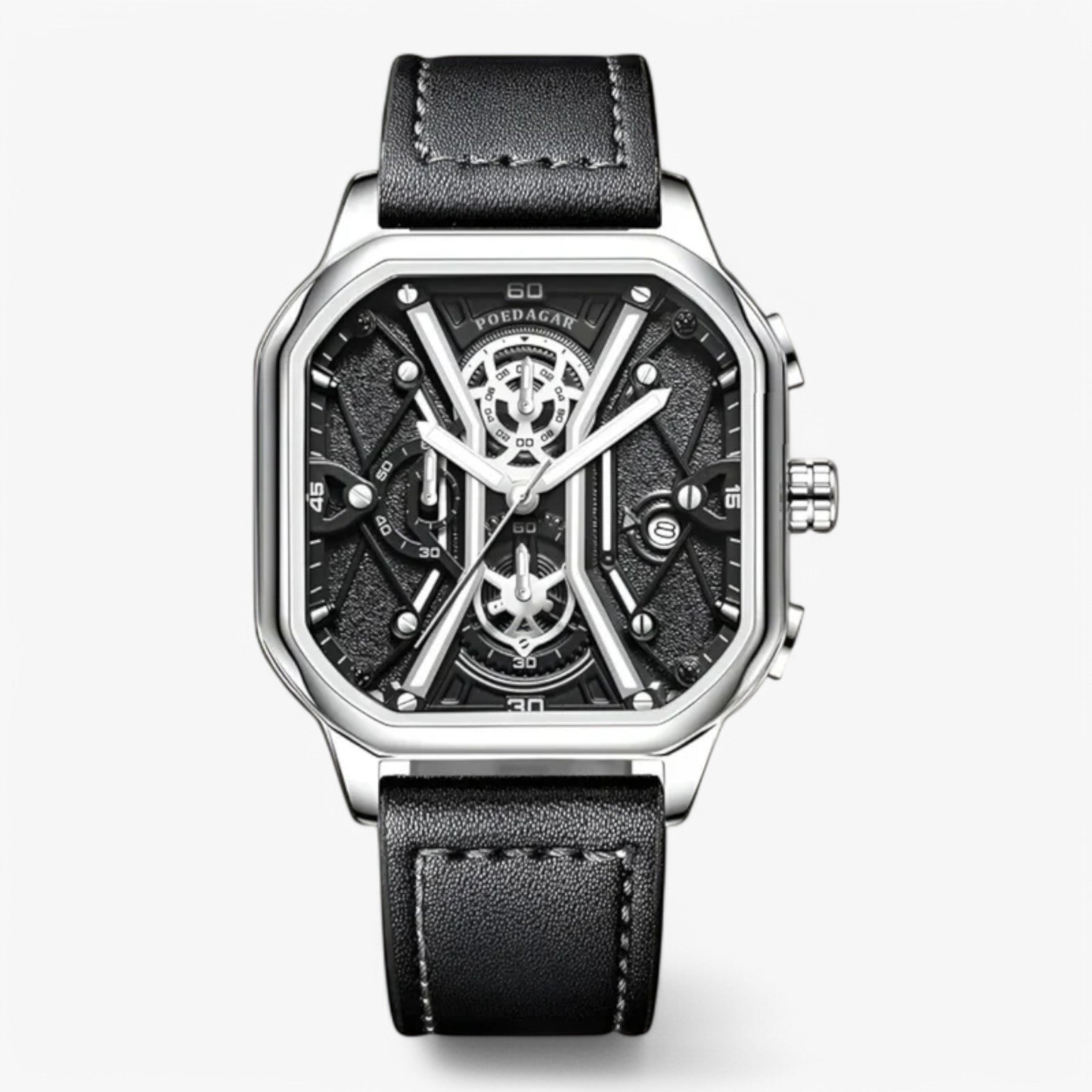 Bellamy | Luksus-kronograf til mænd - Hvid sølv - watches - {{ product_tags }