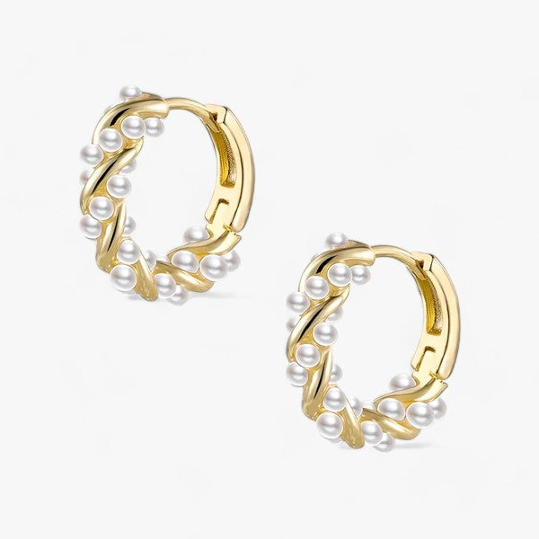 Elegante kretsløb | Perlehængere - Tidløs elegance - Guld - women's fashion - {{ product_tags }