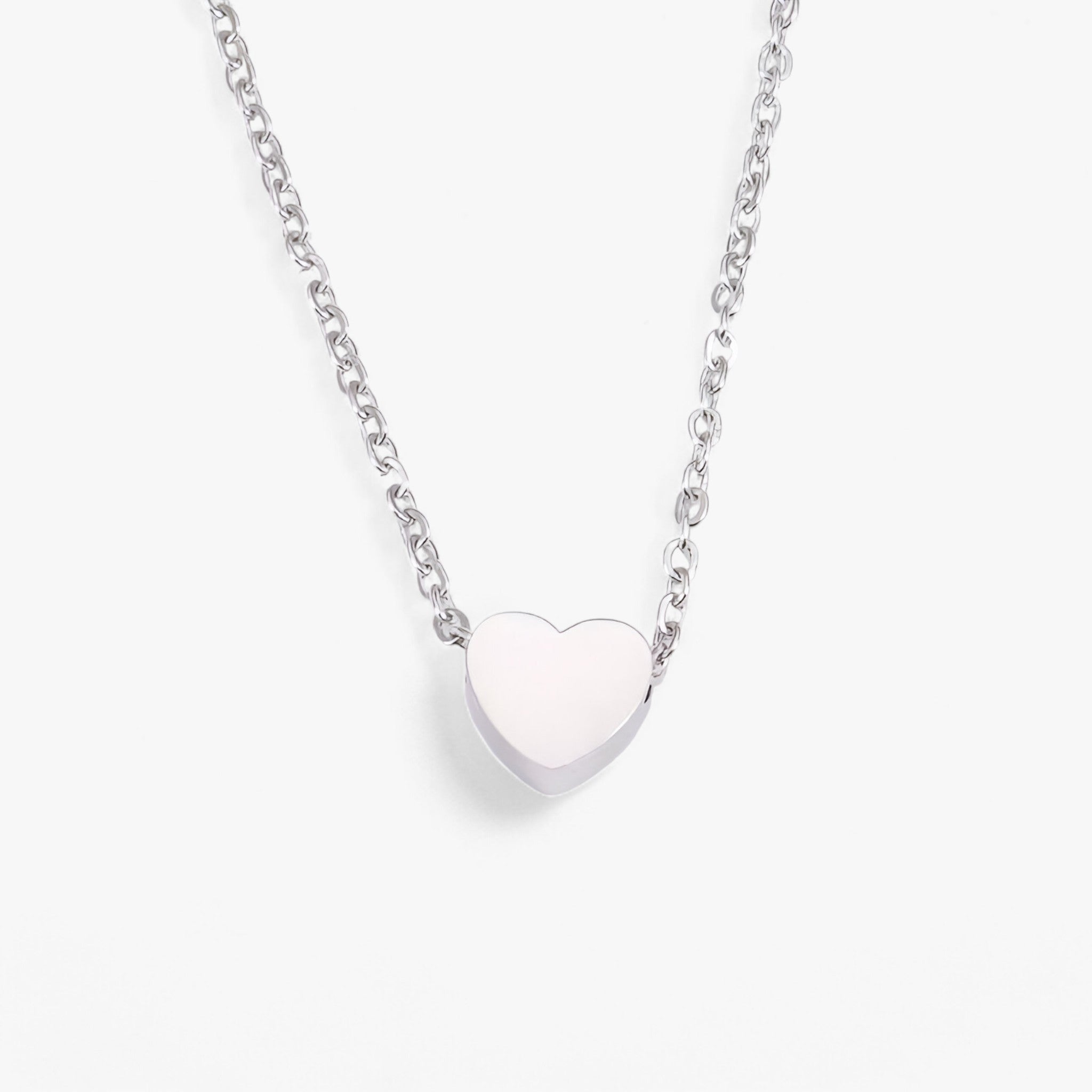 Eva | Hjerte-nøgleben-halskæde – Krævende og elegant - Sølv - women's fashion - {{ product_tags }