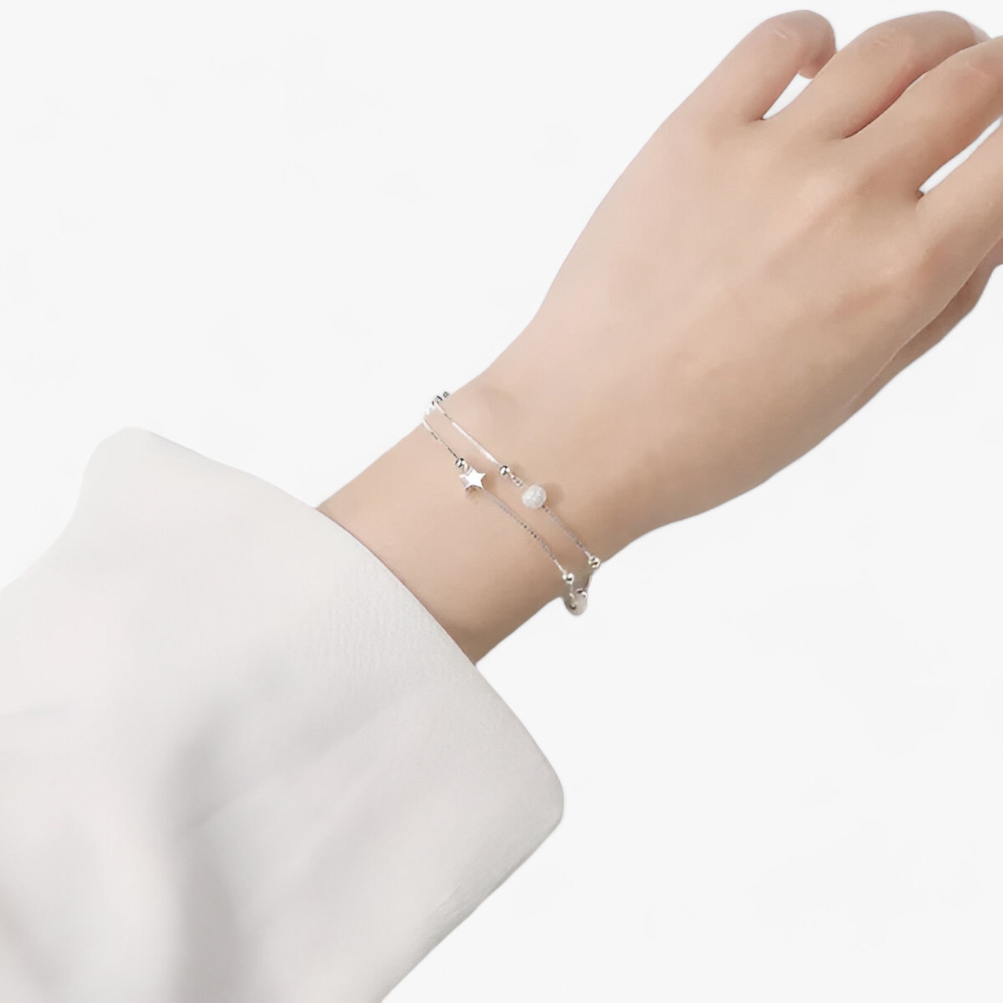 STELLAR - Sterling Sølv Armband - Glamourøst Smykke til Særlige Anledninger - - women's fashion - {{ product_tags }