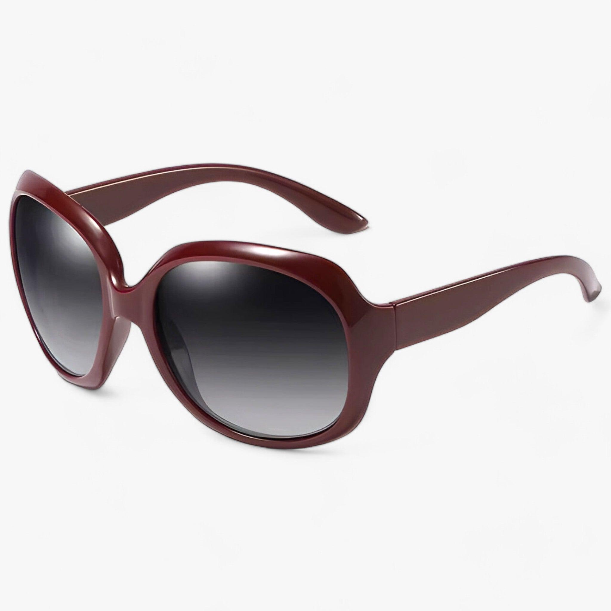 Annie | Oversized Polariserende Solbrille - Maksimer Stil - Rød Grå Polariseret - women's fashion - {{ product_tags }