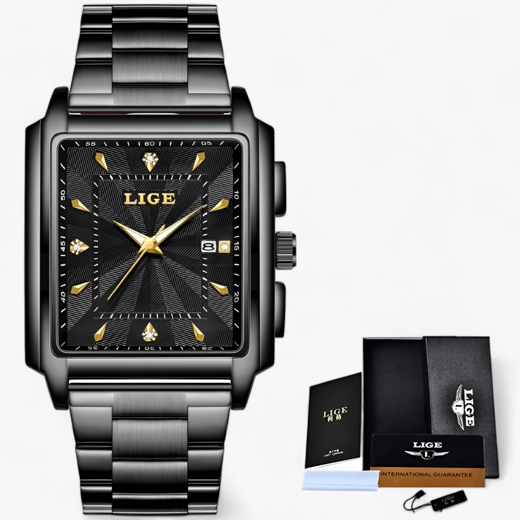 LUXOR | Vandtæt ur - Premium materialer til krævende smag - Sort Guld - watches - {{ product_tags }