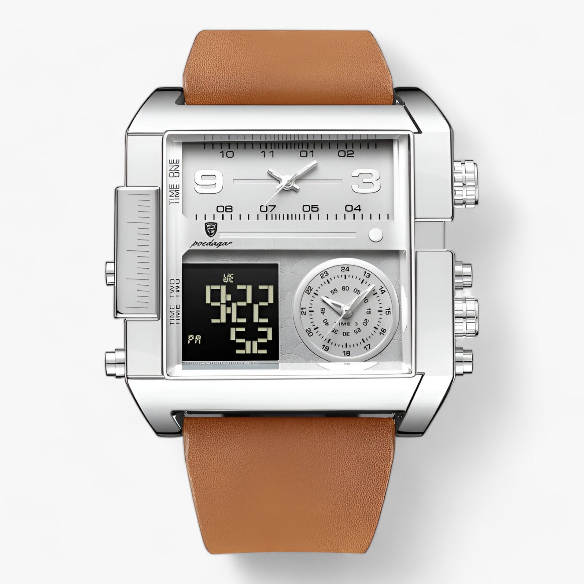ARVATO | Rektangulært Herreur - Klassisk Design med Pålidelig Funktion - Sølv Brun - watches - {{ product_tags }