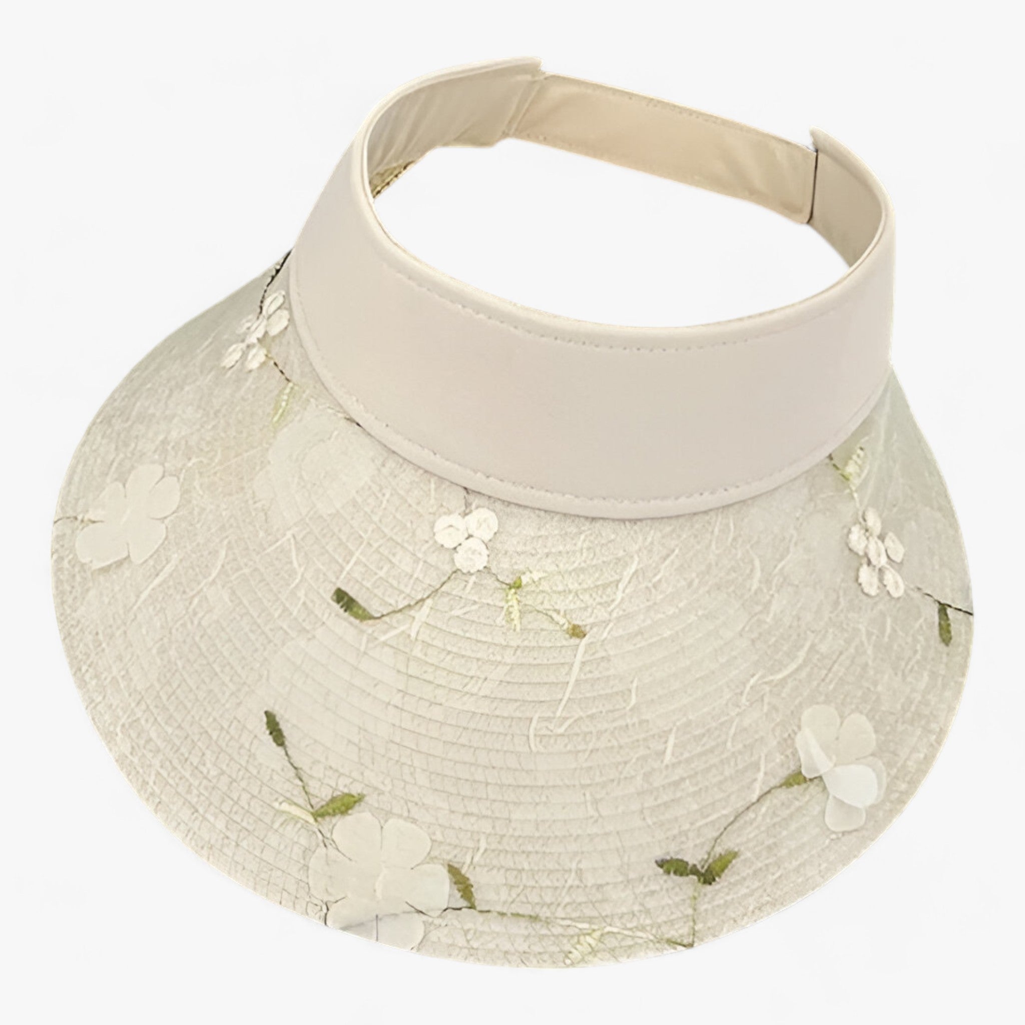 BLOSSOM | Stilsikre stråhatte - Solbeskyttelse & Blomsteraccent - Beige - women's fashion - {{ product_tags }