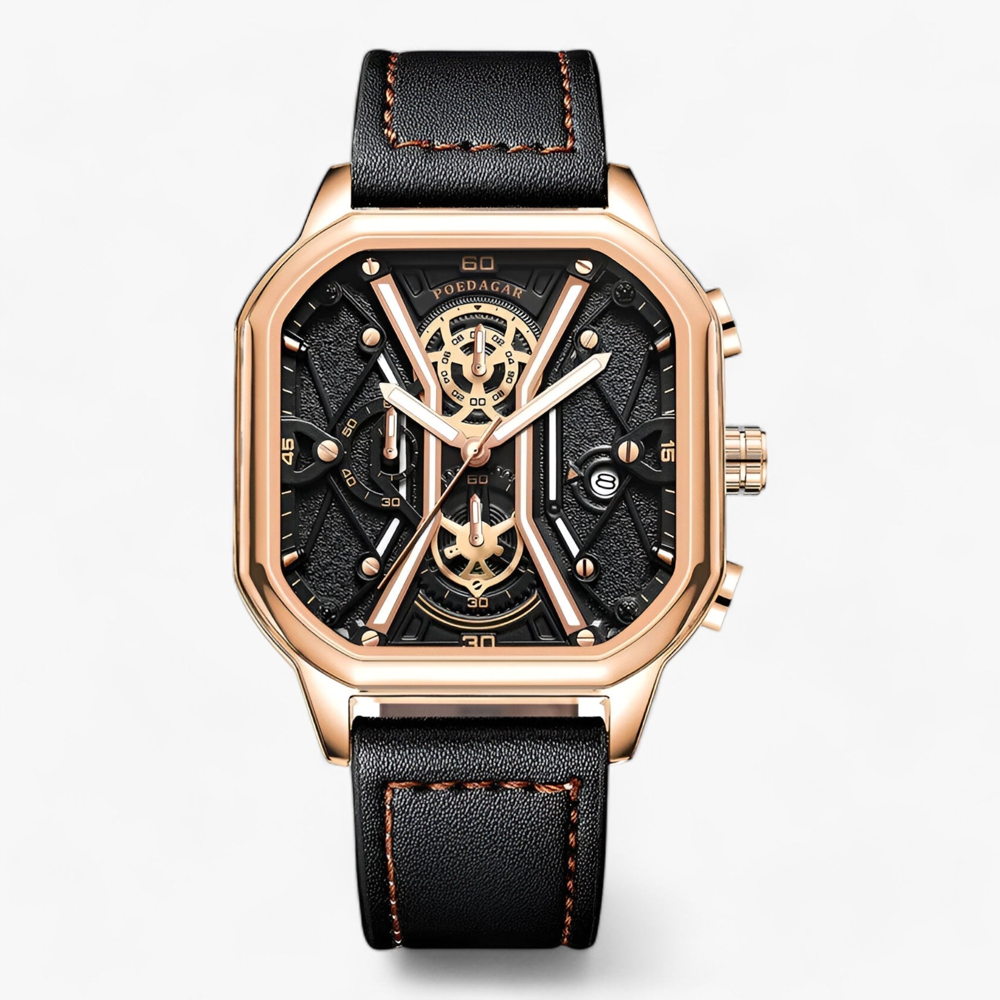 STJERNE | Chronografur - Tidøs elegance og præcision - Sort Guld S - watches - {{ product_tags }