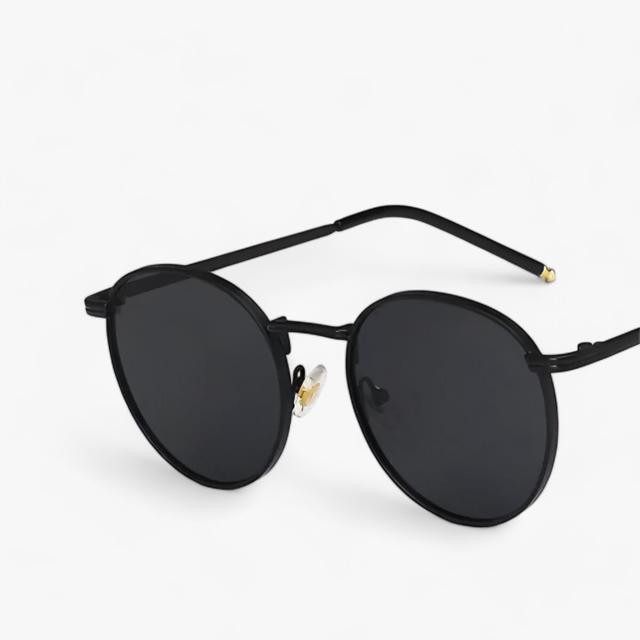 Stilfuld designer solbrille - Elegant runde linser til daglig komfort - Sort sort - Eyeglasses - {{ product_tags }